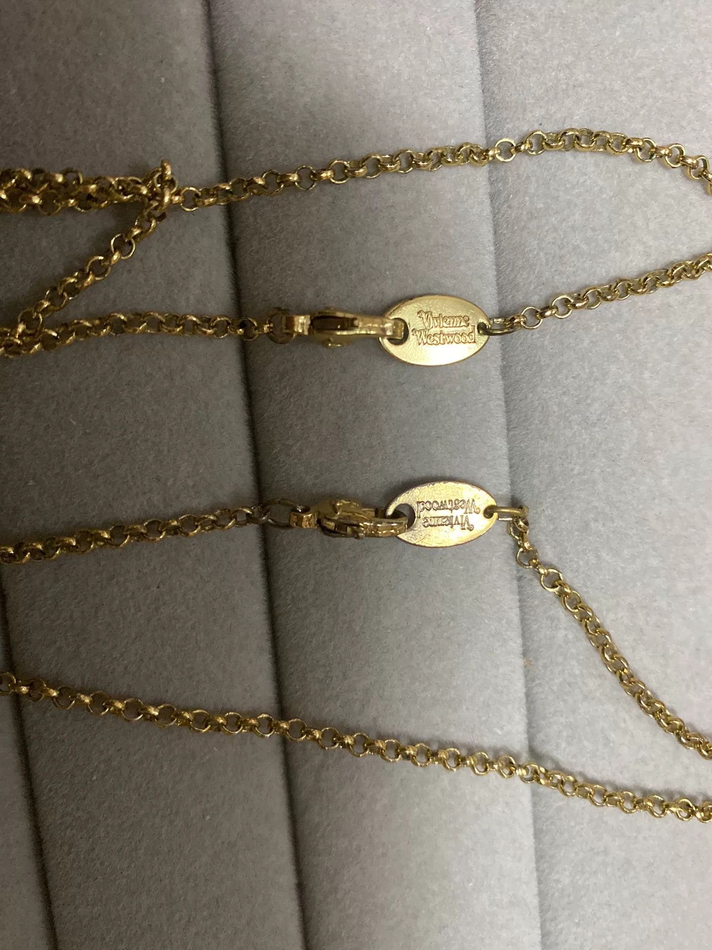 Vivienne Westwood Vivienne Westwood Pink Crystal Saturn Necklace Size ONE SIZE - 6 Thumbnail