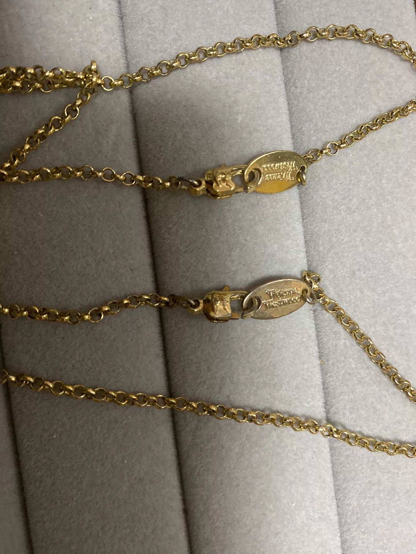 Vivienne Westwood Vivienne Westwood Pink Crystal Saturn Necklace Size ONE SIZE - 7 Thumbnail