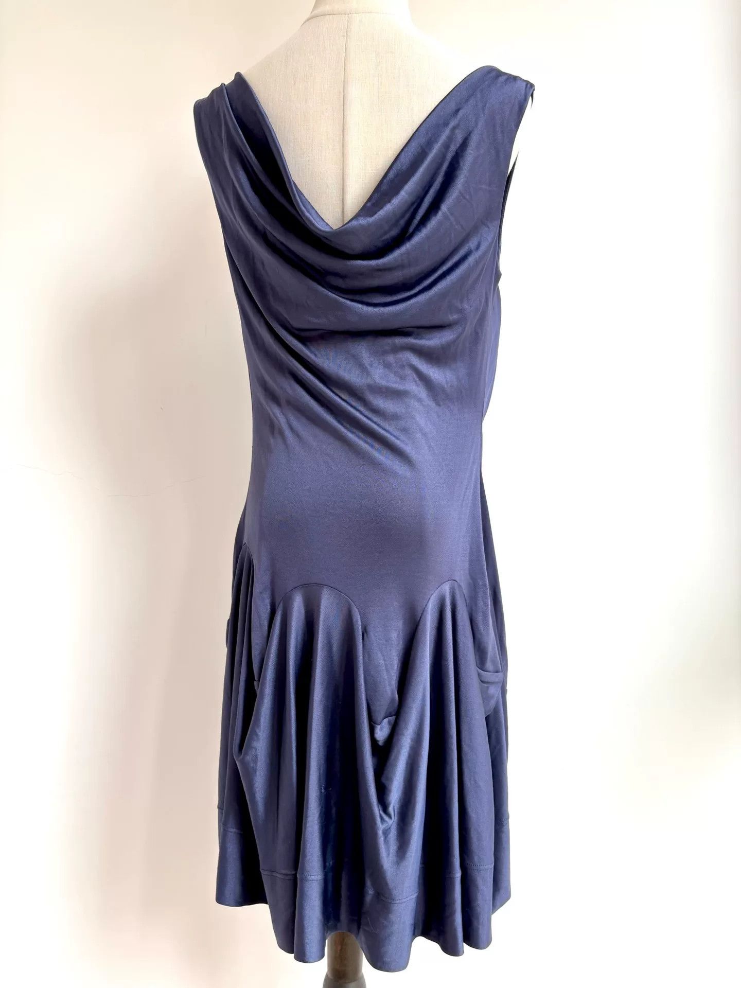 Vivienne Westwood Vivienne Westwood Blue Irregular Sleeveless Dress Size XS / US 0-2 / IT 36-38 - 5 Thumbnail