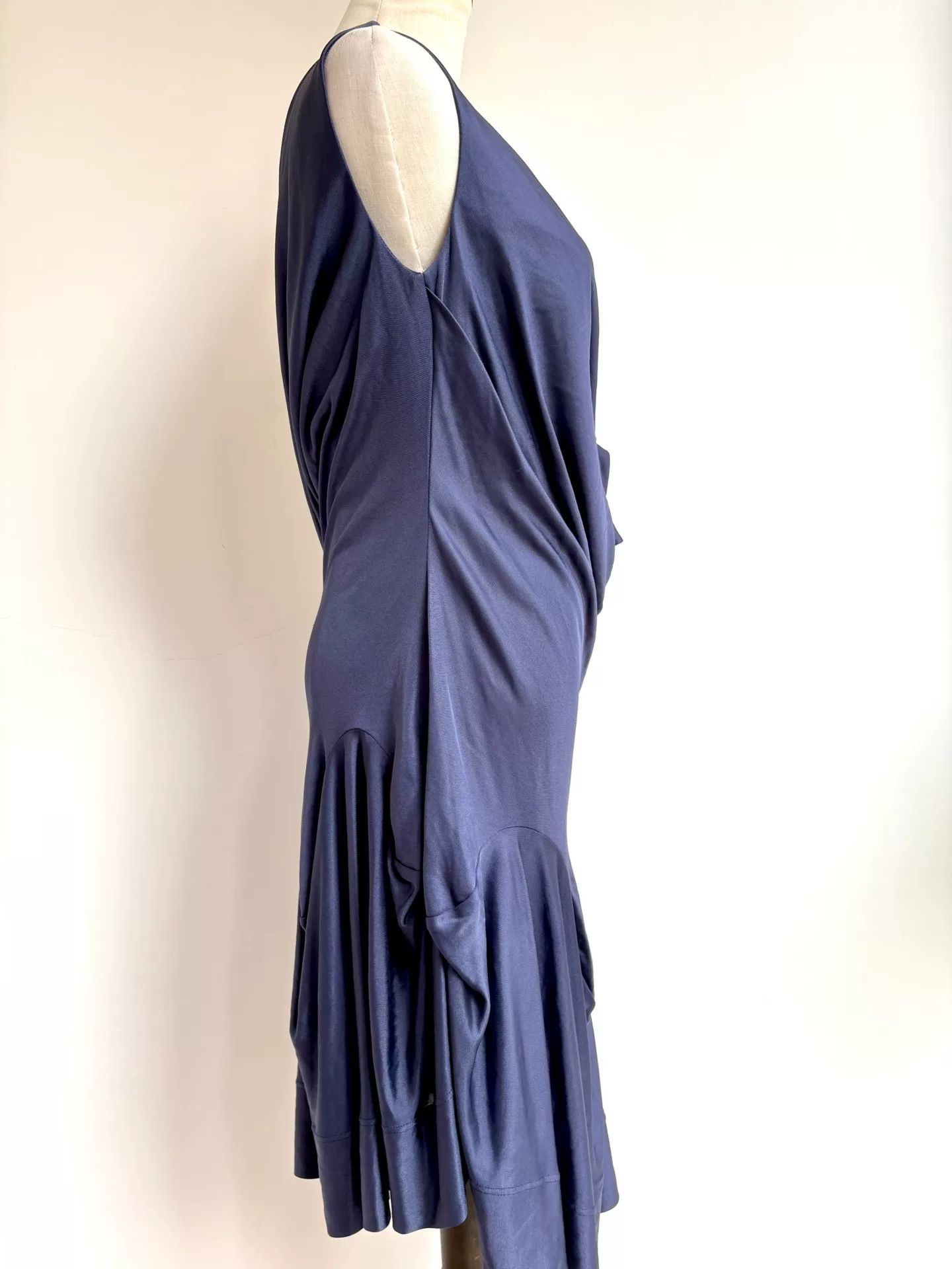 Vivienne Westwood Vivienne Westwood Blue Irregular Sleeveless Dress Size XS / US 0-2 / IT 36-38 - 4 Thumbnail