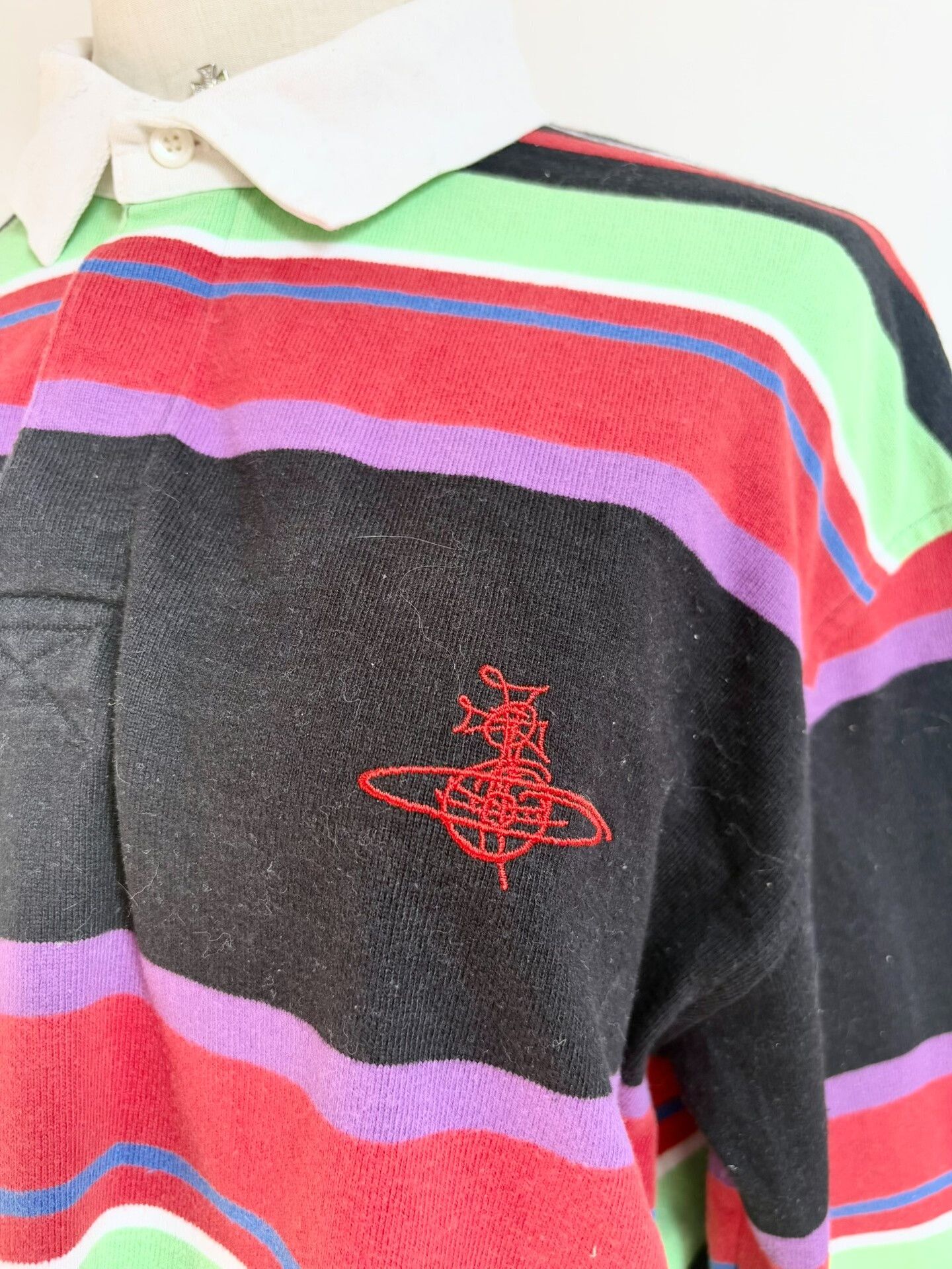 Vivienne Westwood Vivienne Westwood Vintage Saturn Polo Sweatshirt Size M / US 6-8 / IT 42-44 - 2 Thumbnail