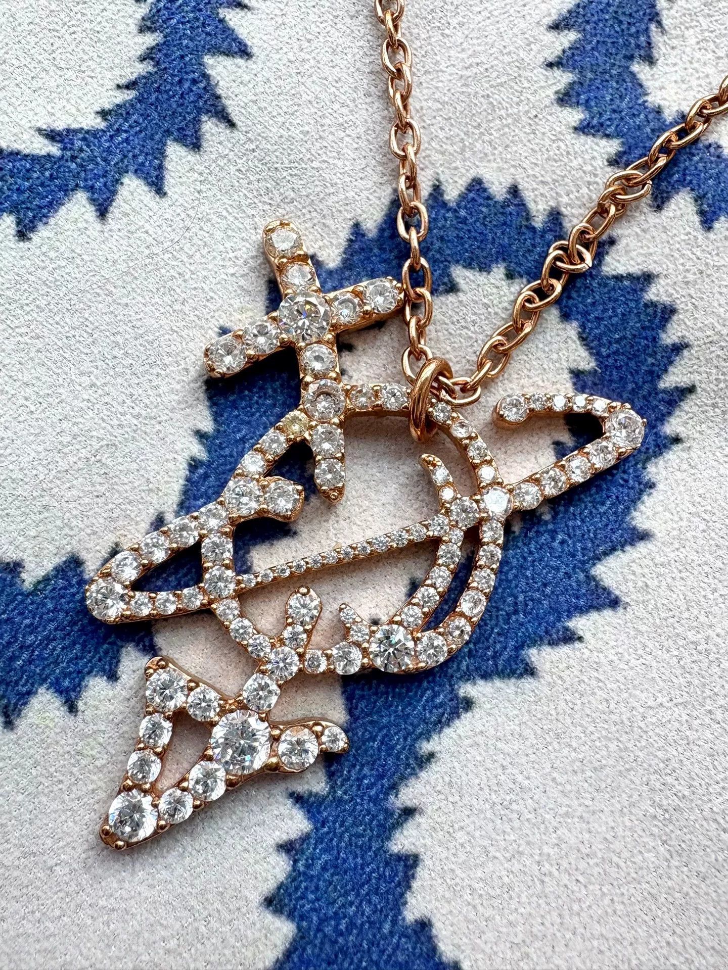 Vivienne Westwood Vivienne Westwood Vintage Rose Gold Saturn Necklace Size ONE SIZE - 2 Thumbnail