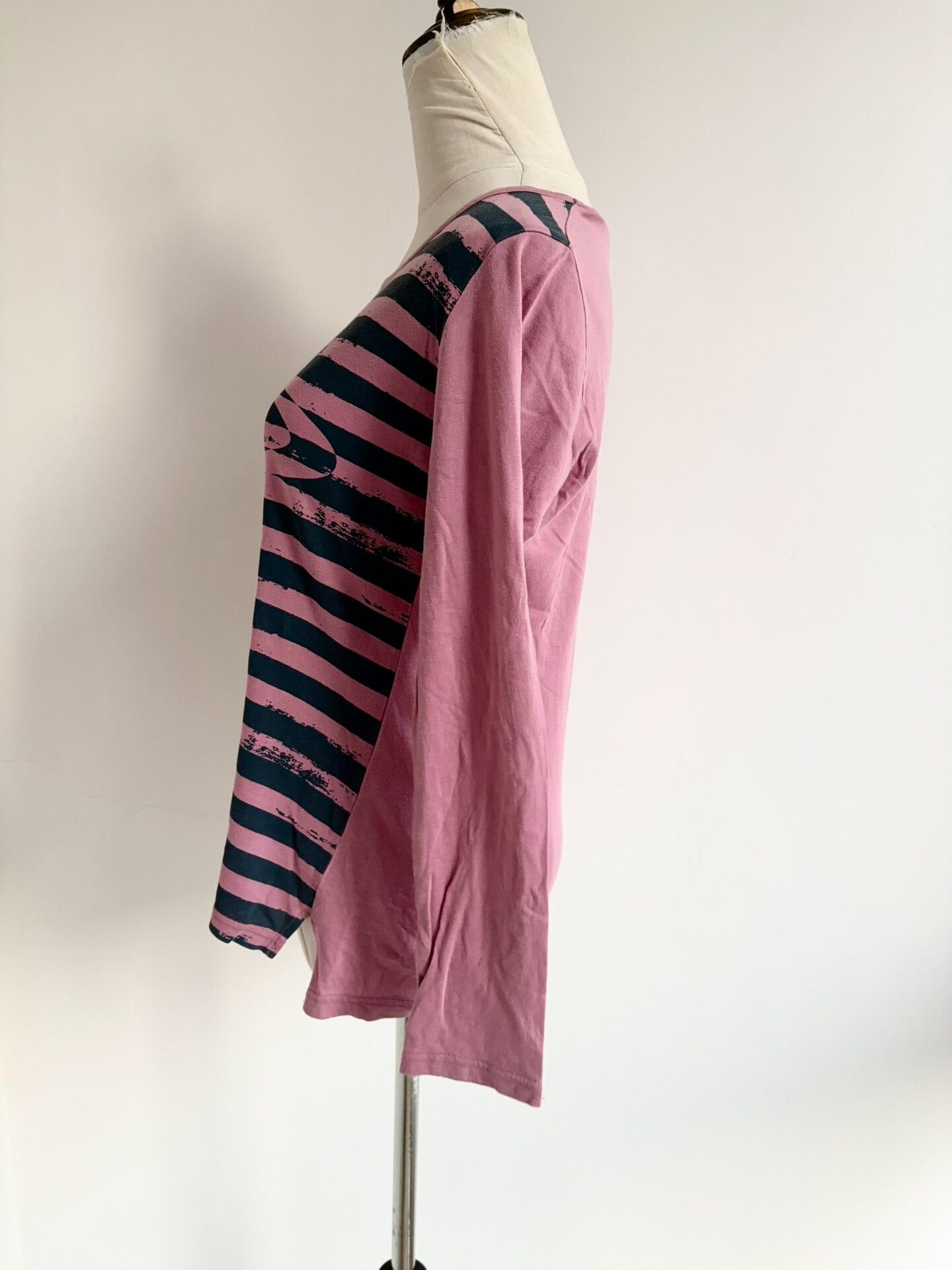 Vivienne Westwood Vivienne Westwood Vintage Pink Black Stripe Top Size M / US 6-8 / IT 42-44 - 2 Thumbnail