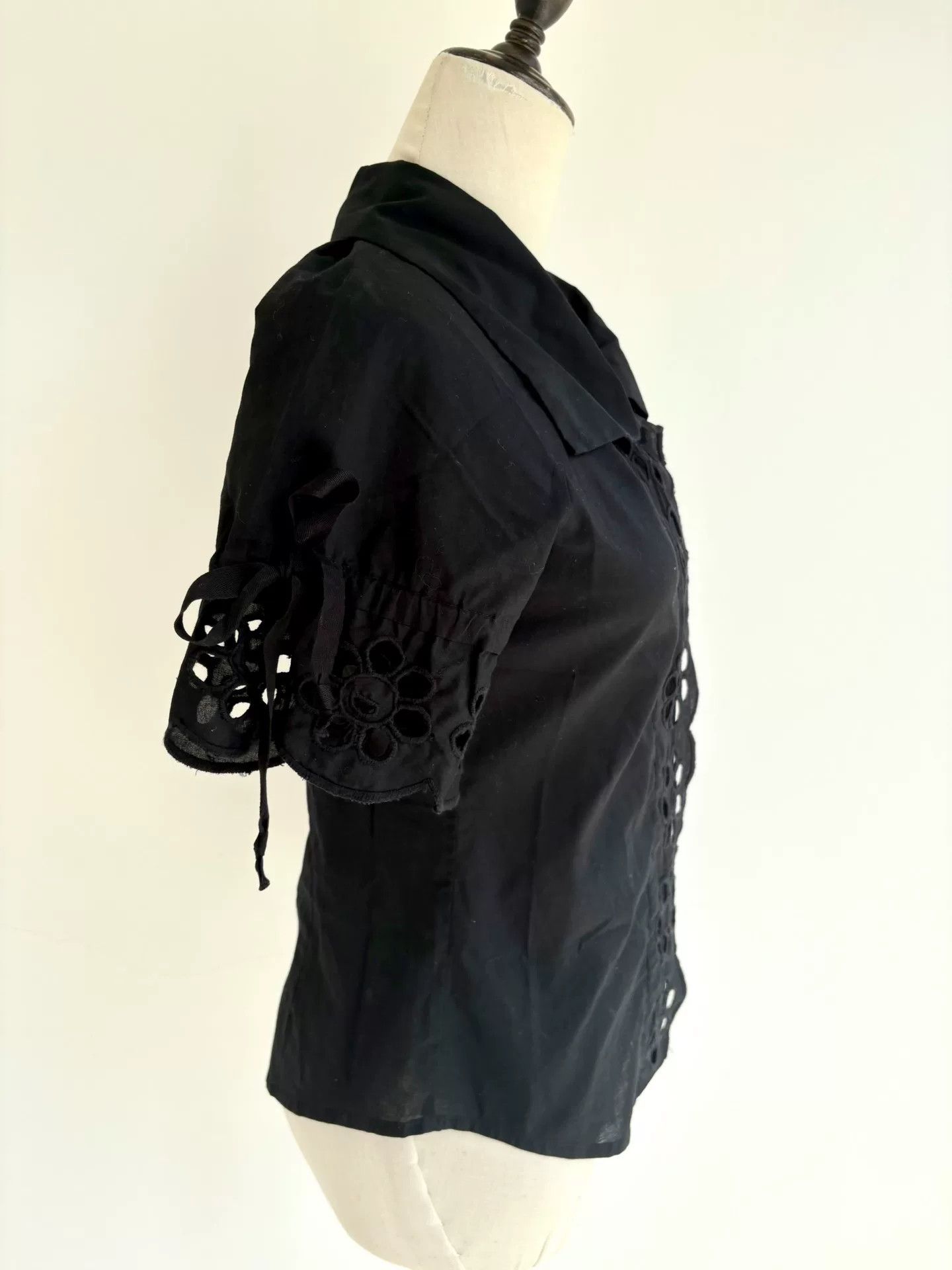 Vivienne Westwood Vivienne Westwood Vintage Black Short-Sleeve Shirt Size S / US 4 / IT 40 - 4 Thumbnail