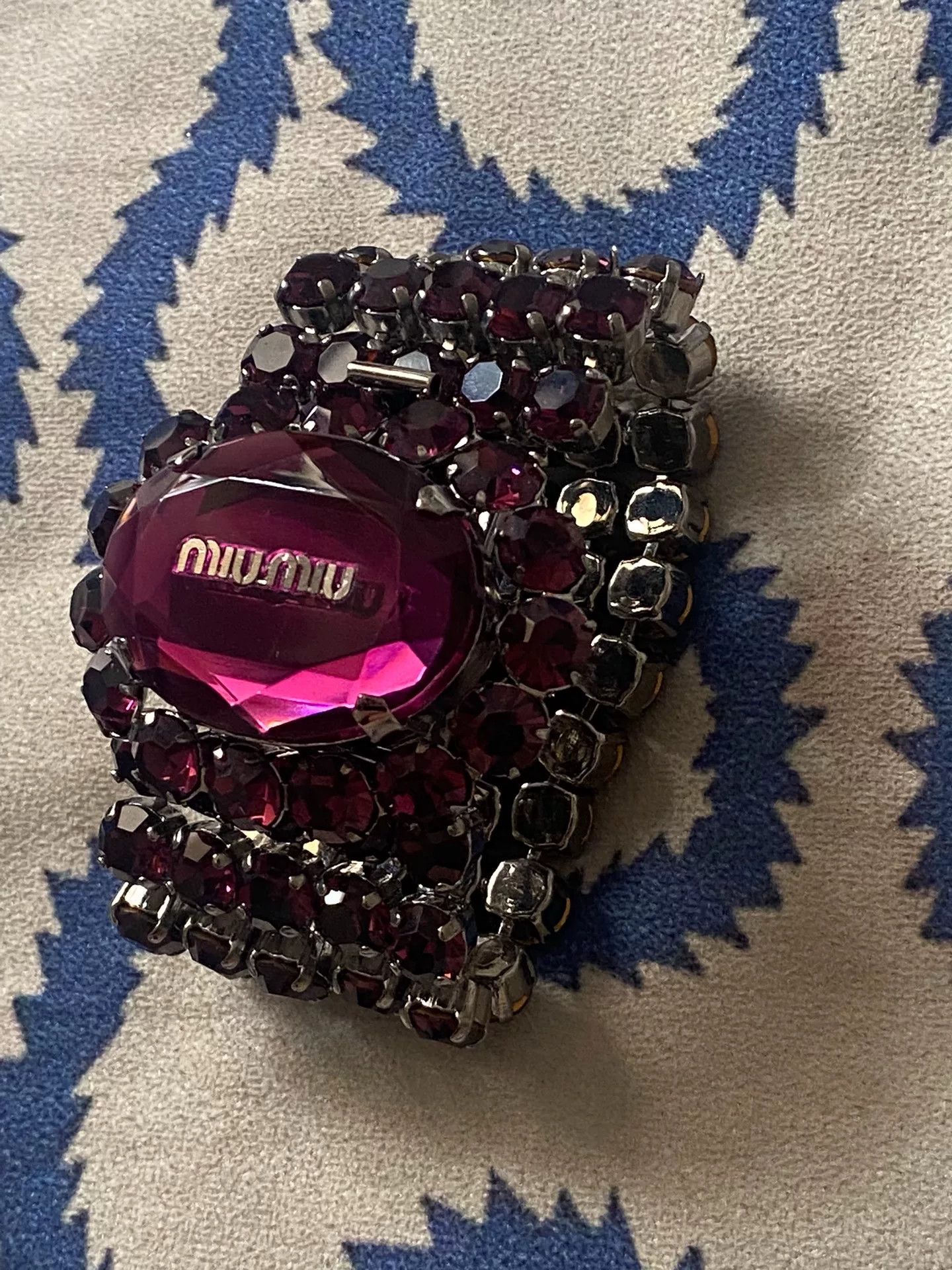 Miu Miu Miu Miu Purple Gemstone Bracelet Size ONE SIZE - 9 Thumbnail