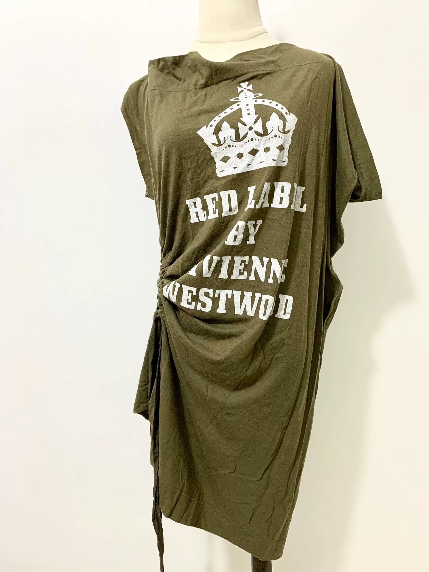 Vivienne Westwood Vivienne Westwood Army Green Cowl Neck Dress Size M / US 6-8 / IT 42-44 - 3 Thumbnail