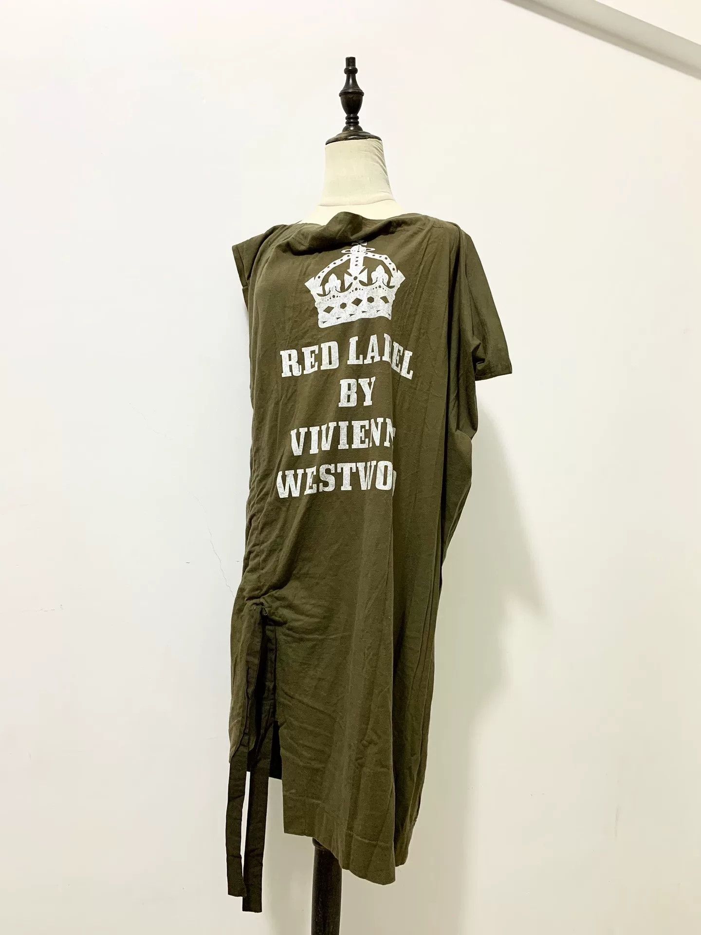 Vivienne Westwood Vivienne Westwood Army Green Cowl Neck Dress Size M / US 6-8 / IT 42-44 - 2 Thumbnail