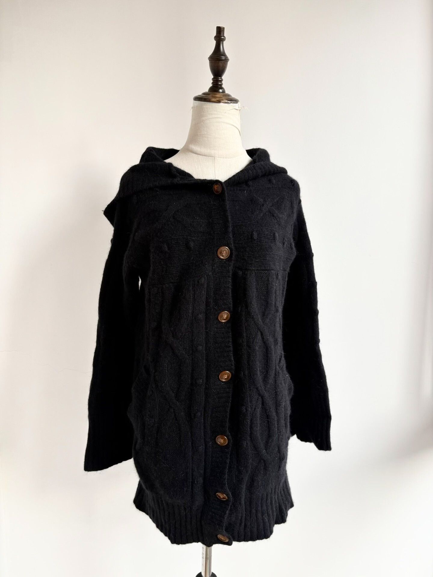 Vivienne Westwood Vivienne Westwood Vintage Black Polka Dot Knit Coat Size M / US 6-8 / IT 42-44 - 3 Thumbnail