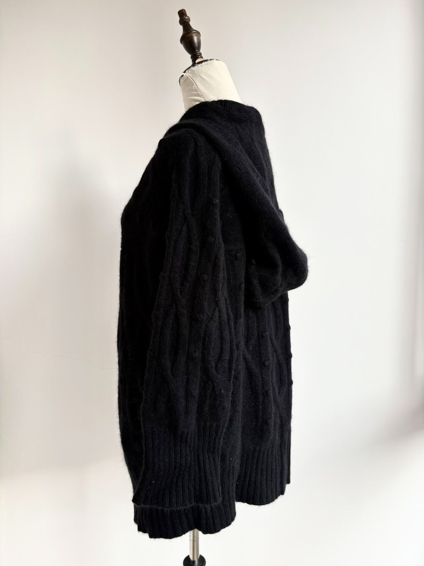Vivienne Westwood Vivienne Westwood Vintage Black Polka Dot Knit Coat Size M / US 6-8 / IT 42-44 - 4 Thumbnail