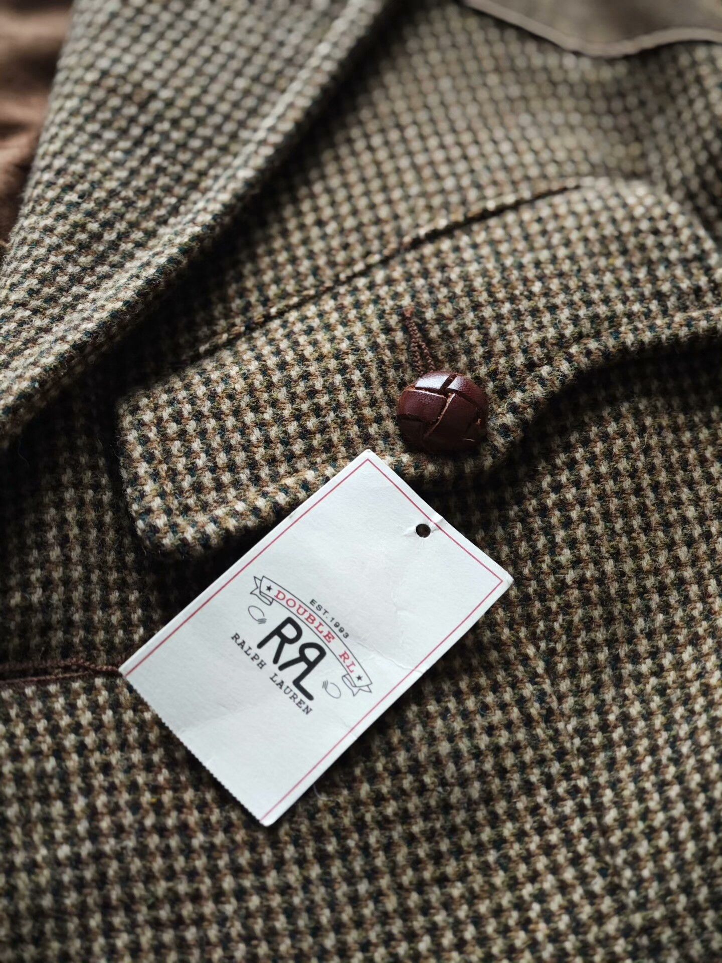 RRL Ralph Lauren RRL Ralph Lauren Houndstooth Hunting Blazer Size US S / EU 44-46 / 1 - 4 Thumbnail