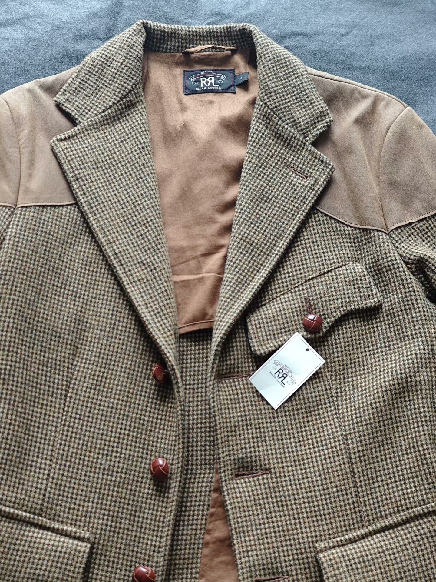 RRL Ralph Lauren RRL Ralph Lauren Houndstooth Hunting Blazer Size US S / EU 44-46 / 1 - 3 Thumbnail