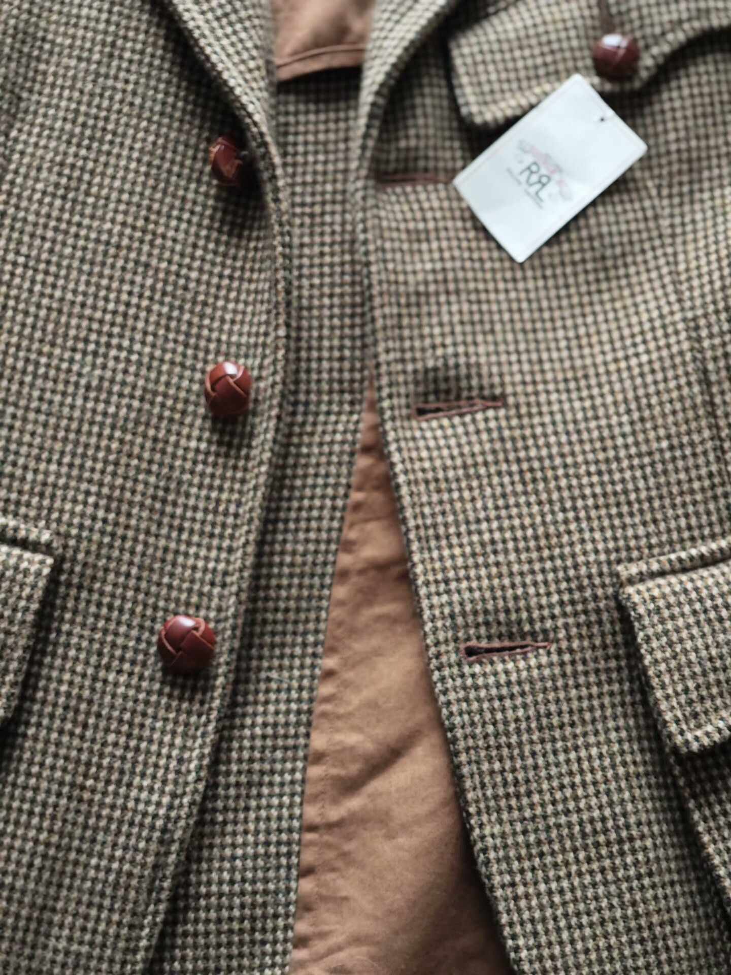 RRL Ralph Lauren RRL Ralph Lauren Houndstooth Hunting Blazer Size US S / EU 44-46 / 1 - 6 Thumbnail