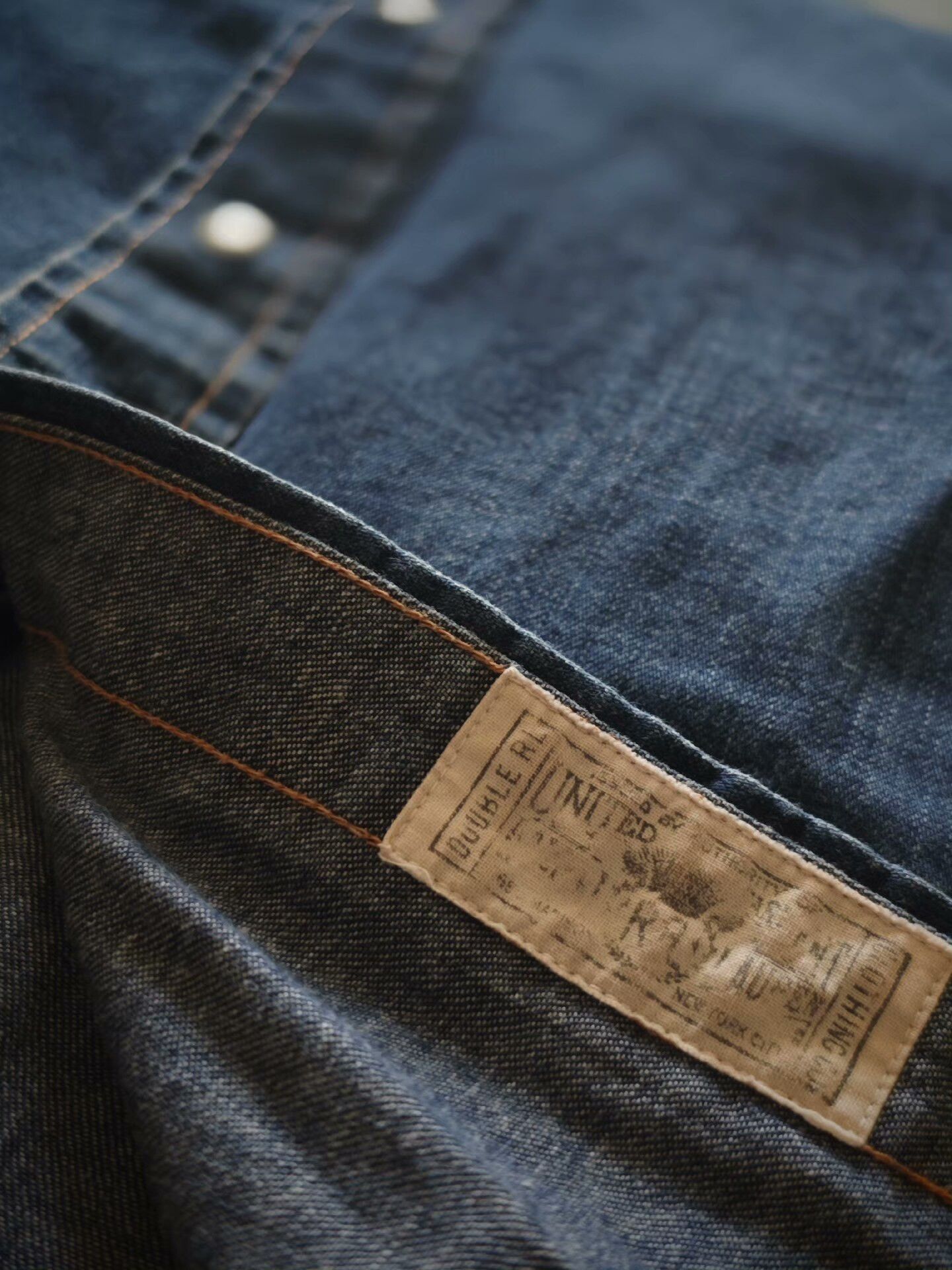 RRL Ralph Lauren Vintage RRL Denim Shirt (Discontinued) Size US S / EU 44-46 / 1 - 5 Thumbnail