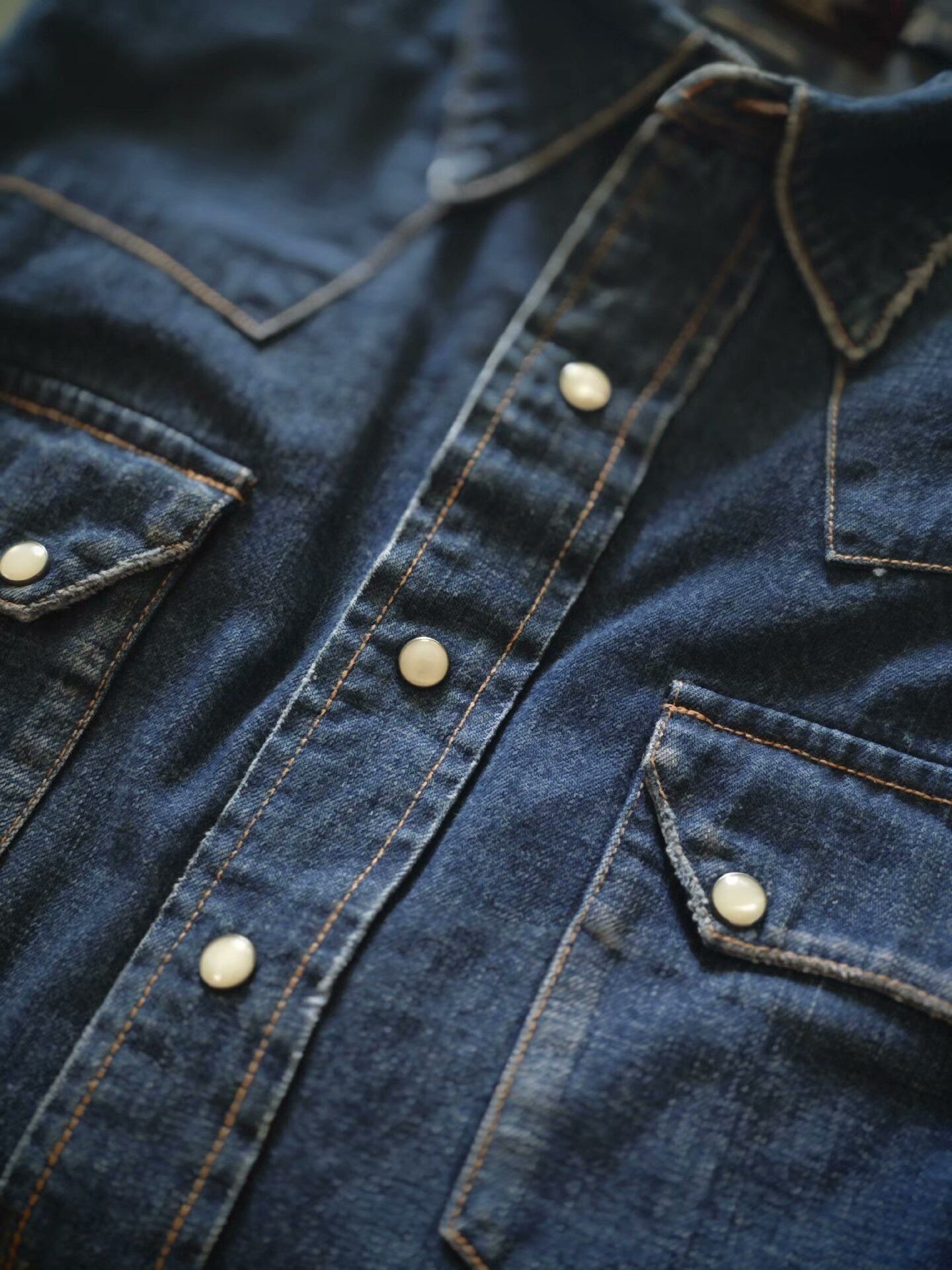 RRL Ralph Lauren Vintage RRL Denim Shirt (Discontinued) Size US S / EU 44-46 / 1 - 2 Thumbnail