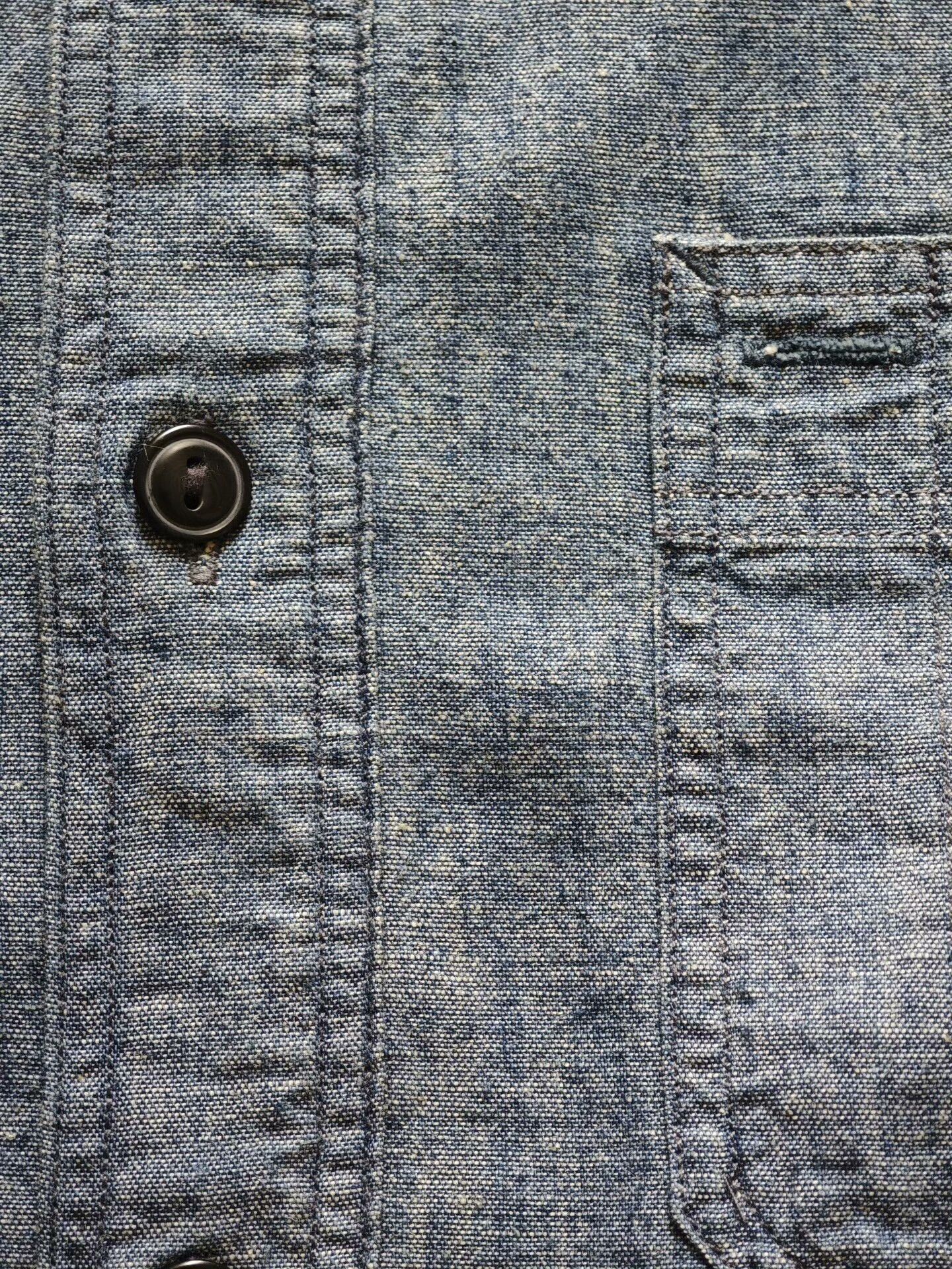 RRL Ralph Lauren RRL Vintage Indigo Work Shirt Size US S / EU 44-46 / 1 - 4 Thumbnail