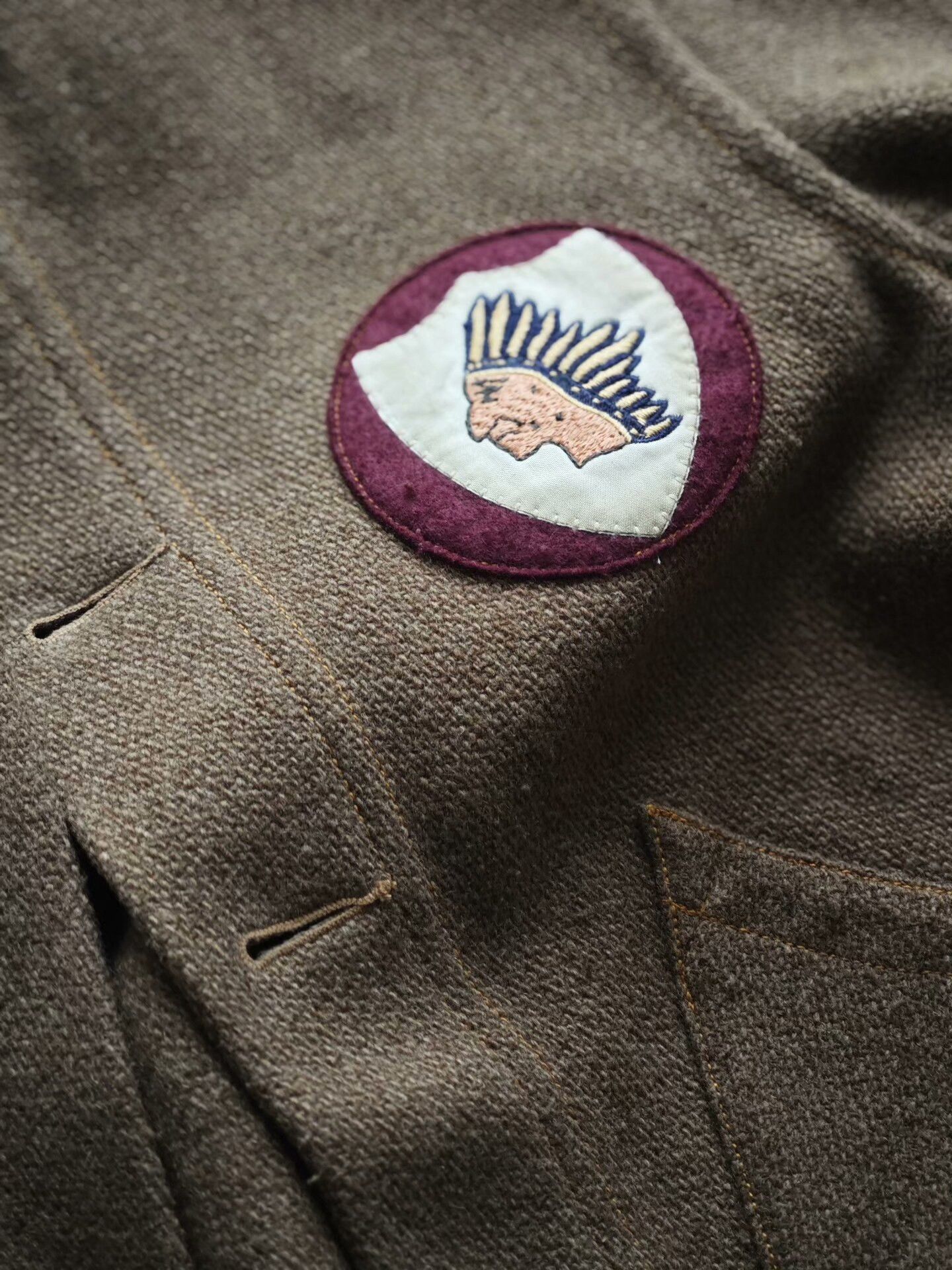 RRL Ralph Lauren RRL Indian Logo Wool Jacket Size US S / EU 44-46 / 1 - 7 Thumbnail