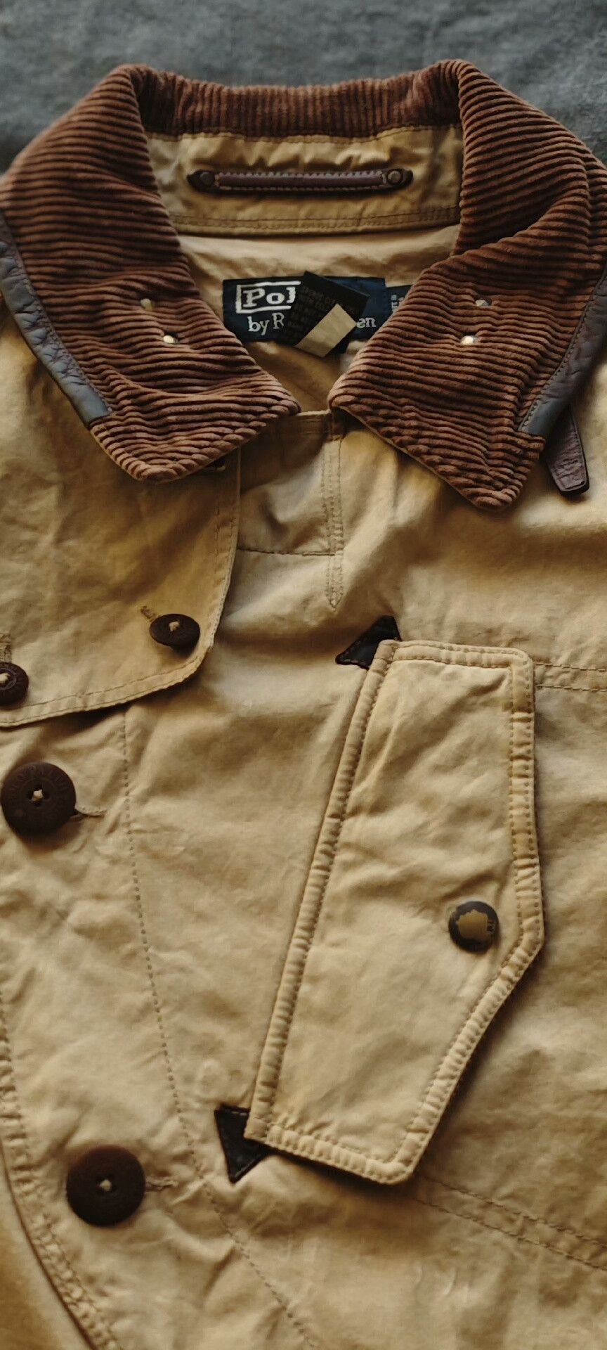 Polo Ralph Lauren Ralph Lauren Vintage Waxed Cotton Trench Coat Size US M / EU 48-50 / 2 - 4 Thumbnail