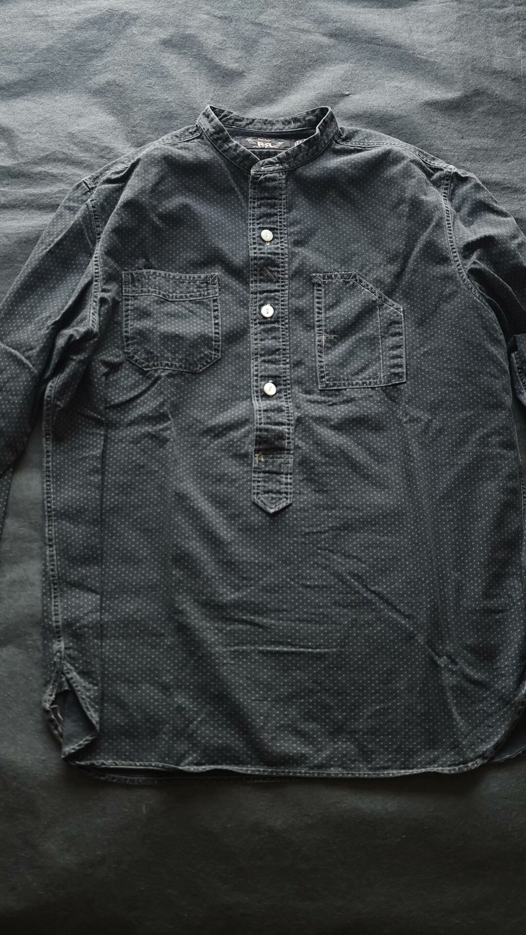RRL Ralph Lauren RRL Double RL Black Polka Dot Work Shirt Size US S / EU 44-46 / 1 - 2 Thumbnail