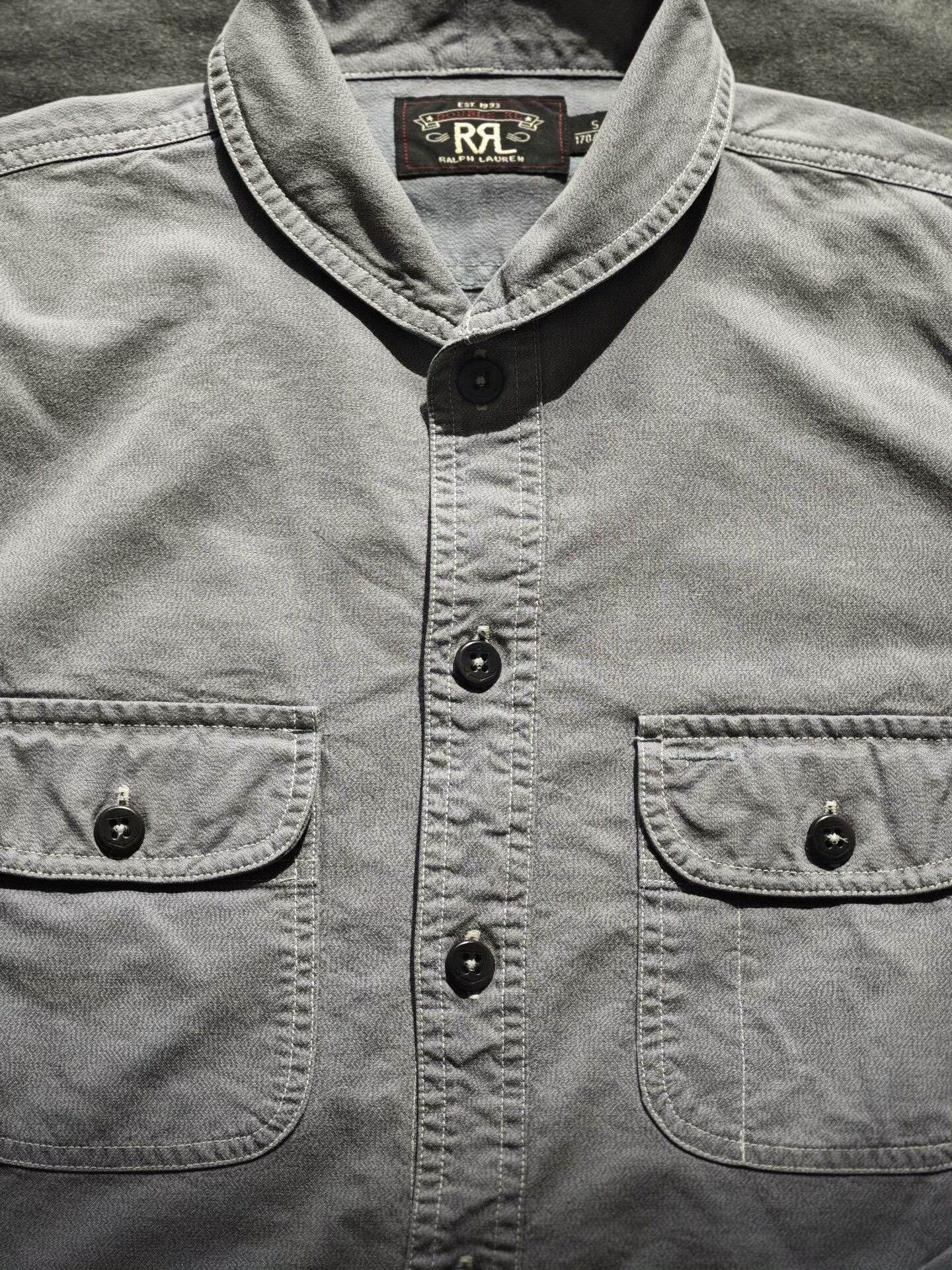 RRL Ralph Lauren RRL Double RL Gray Work Shirt Size US S / EU 44-46 / 1 - 3 Thumbnail