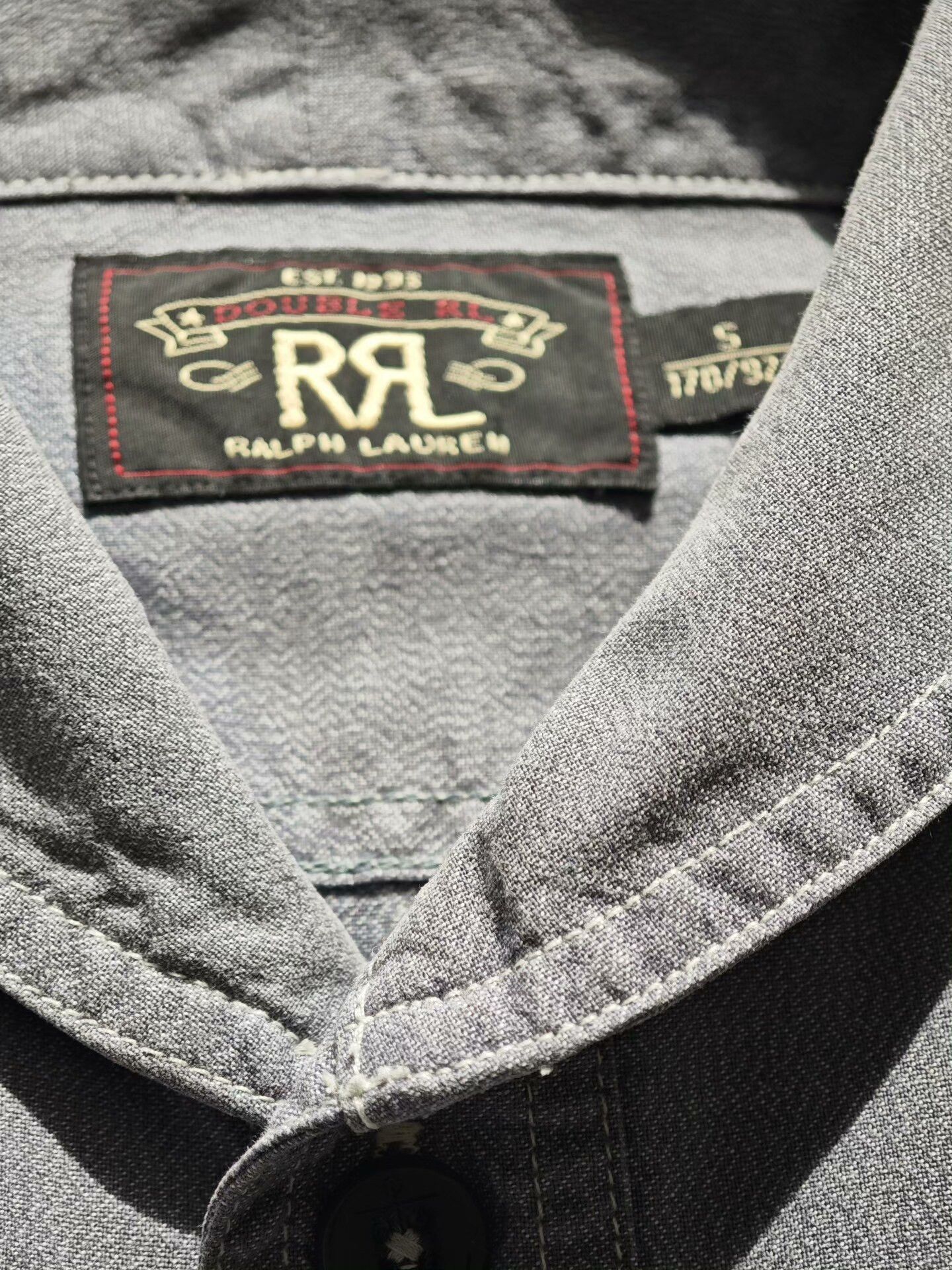 RRL Ralph Lauren RRL Double RL Gray Work Shirt Size US S / EU 44-46 / 1 - 4 Thumbnail