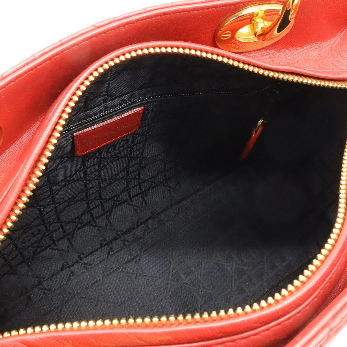 Dior Dior Christian Dior Lady Dior Leather 2way Bag Leather Tote Bag DUTY FREE for USA Size ONE SIZE - 6 Thumbnail