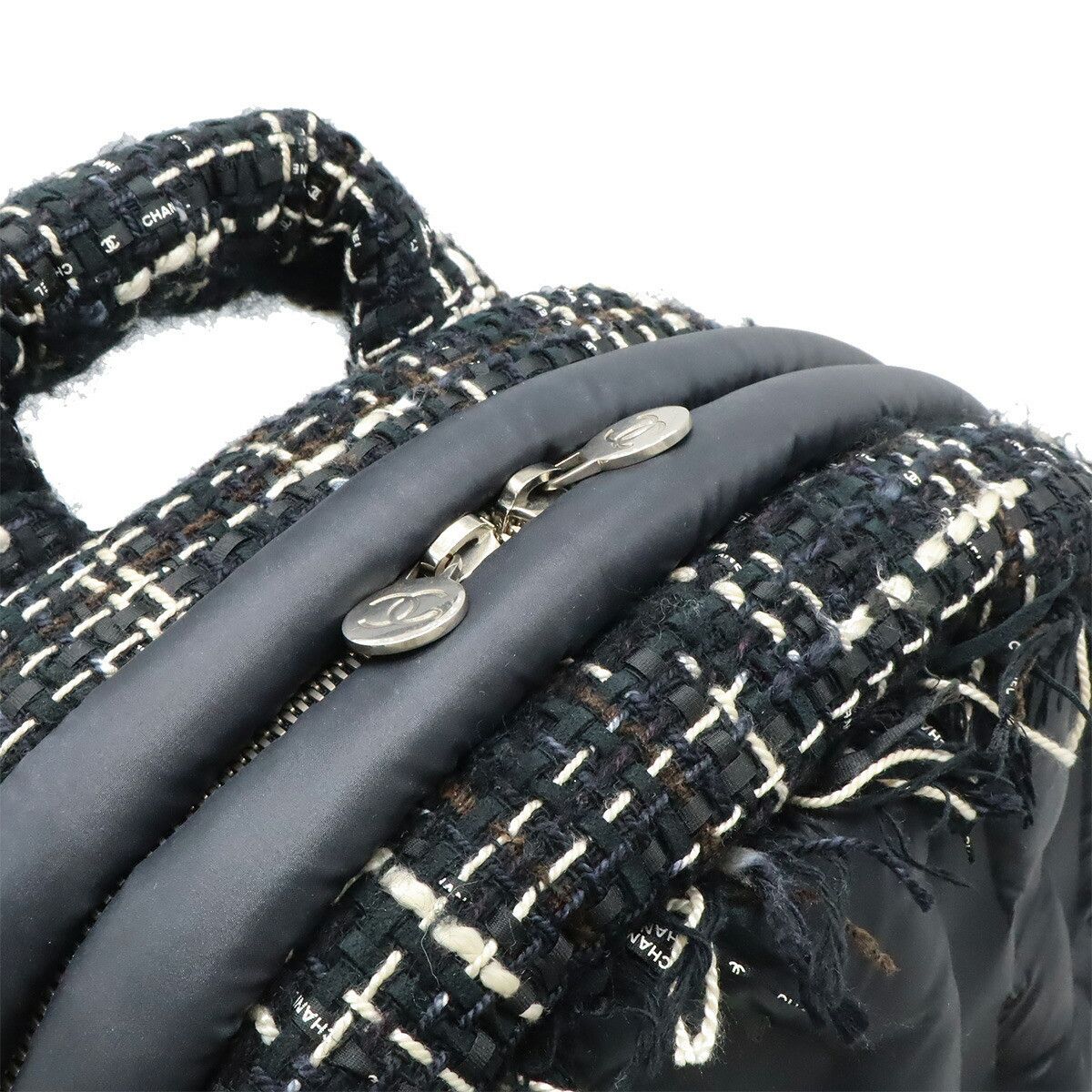 Chanel Chanel Chanel Coco Neige Nylon Tweed Backpack Textile Backpack A91933 DUTY FREE for USA Size ONE SIZE - 6 Thumbnail