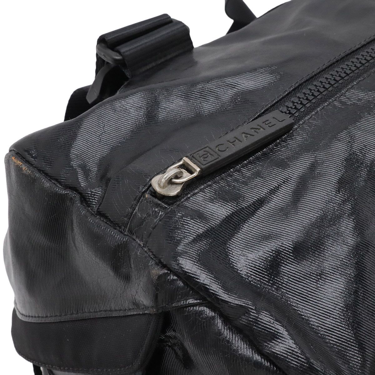 Chanel Chanel Chanel Sports Line Coated Canvas 2way Boston Bag Textile Travel Bag A35980 DUTY FREE for USA Size ONE SIZE - 4 Thumbnail
