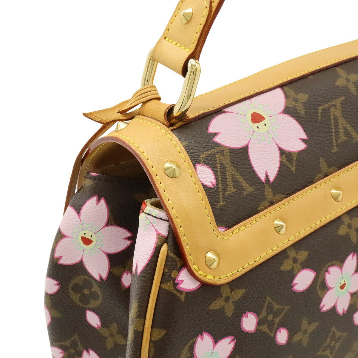 Louis Vuitton Louis Vuitton Louis Vuitton Cherry Blossom Sac Retro PM Monogram Handbag Textile Handbag M92012 DUTY FREE for USA Size ONE SIZE - 5 Thumbnail