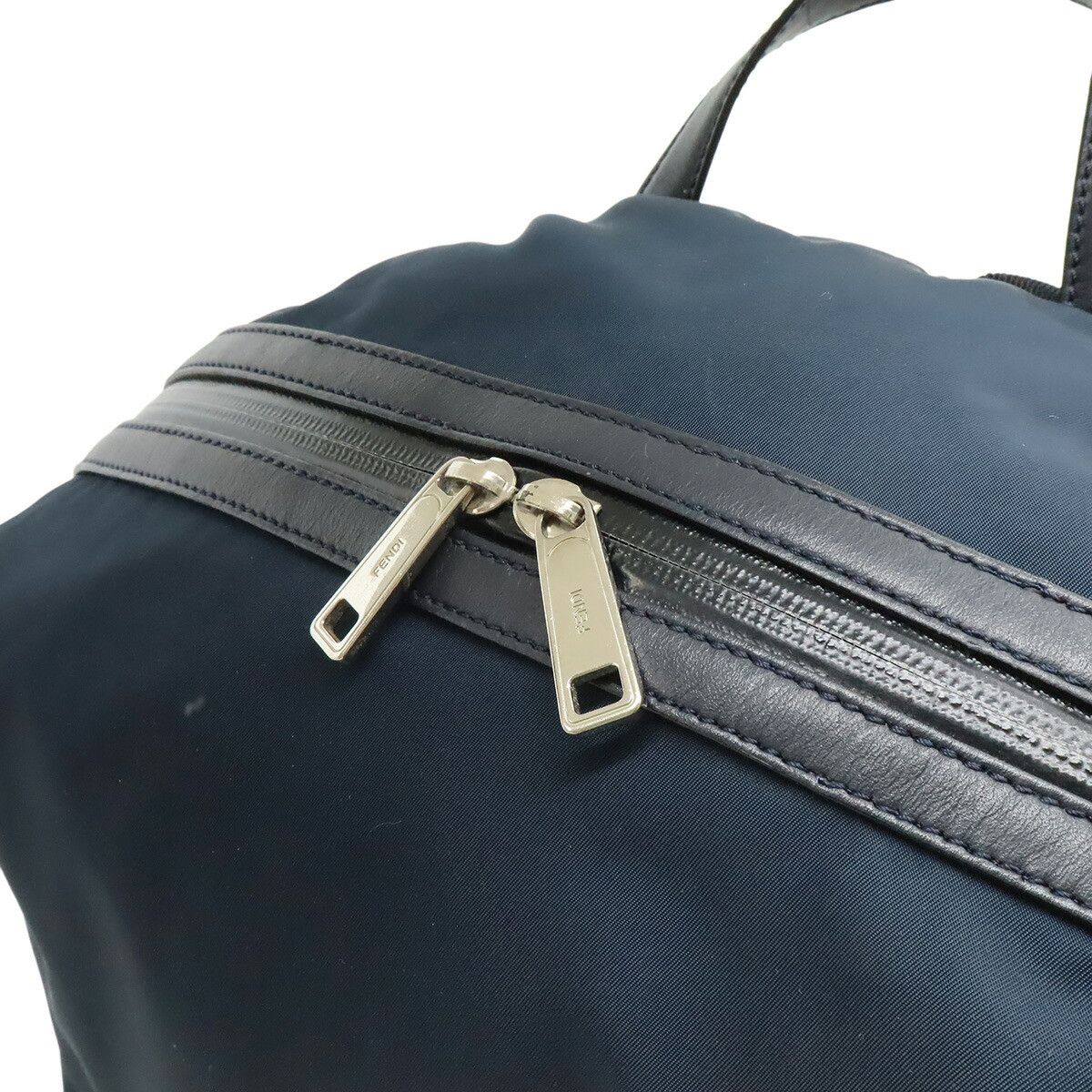 Fendi Fendi Fendi Logo Nylon Leather Backpack Textile Backpack 7VZ035 DUTY FREE for USA Size ONE SIZE - 6 Thumbnail