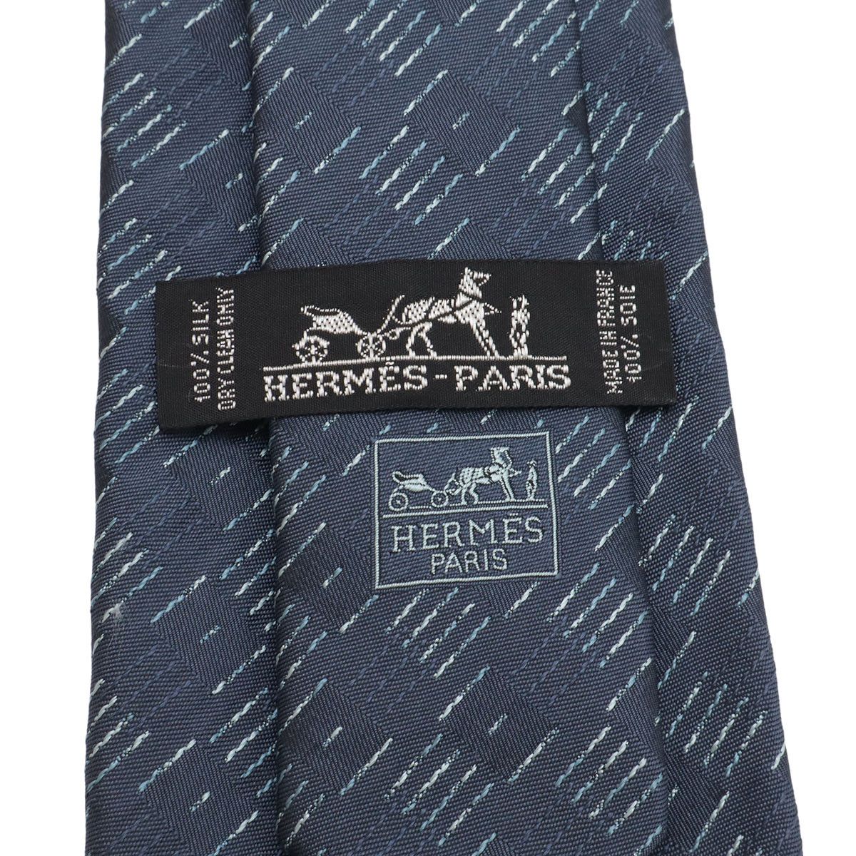 Hermes Hermes Hermès Silk Tie Textile Necktie DUTY FREE for USA Size ONE SIZE - 5 Thumbnail