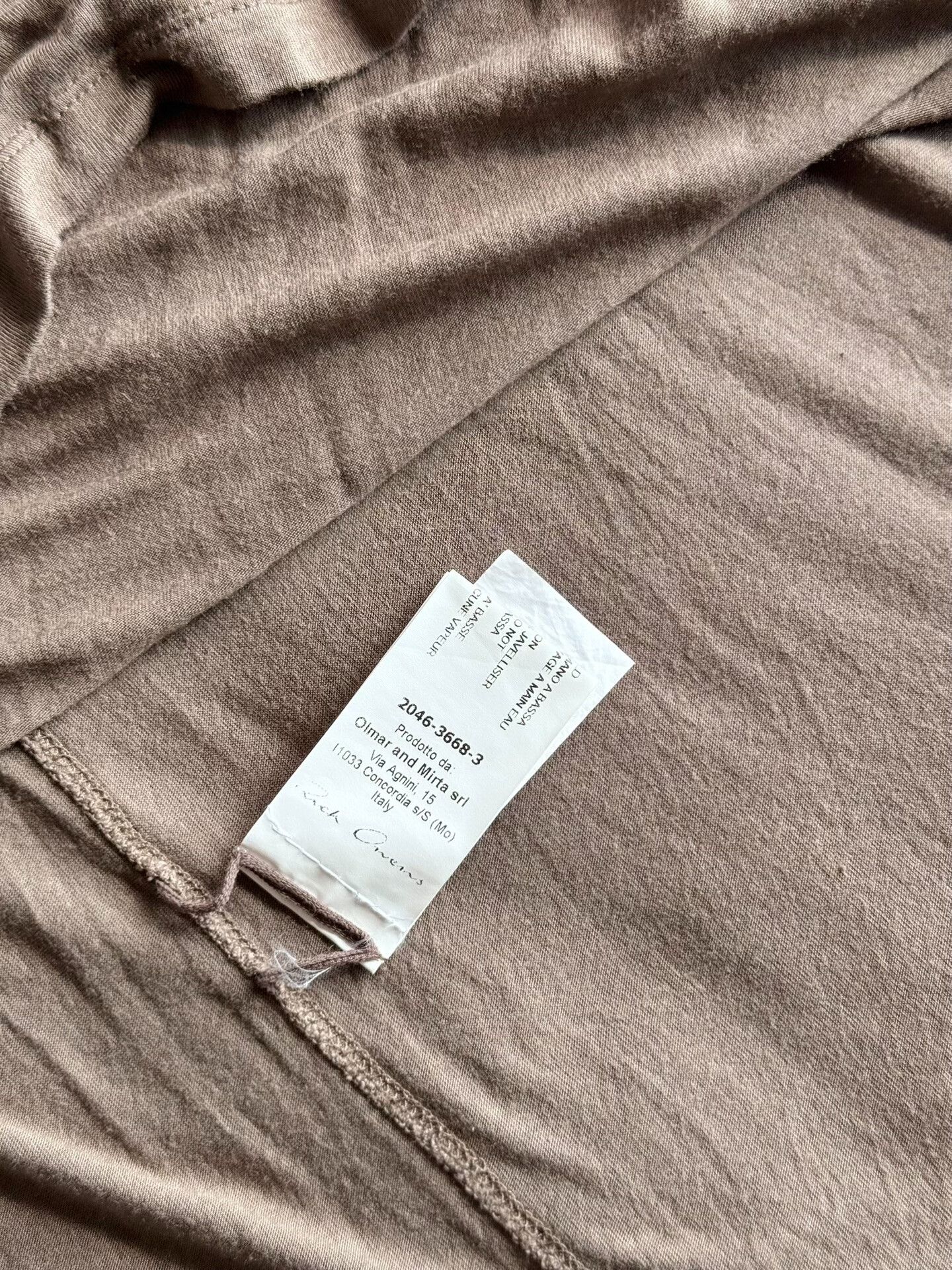 Rick Owens Rick Owens Men's Long Crewneck S/S T-Shirt Size US XS / EU 42 / 0 - 5 Thumbnail