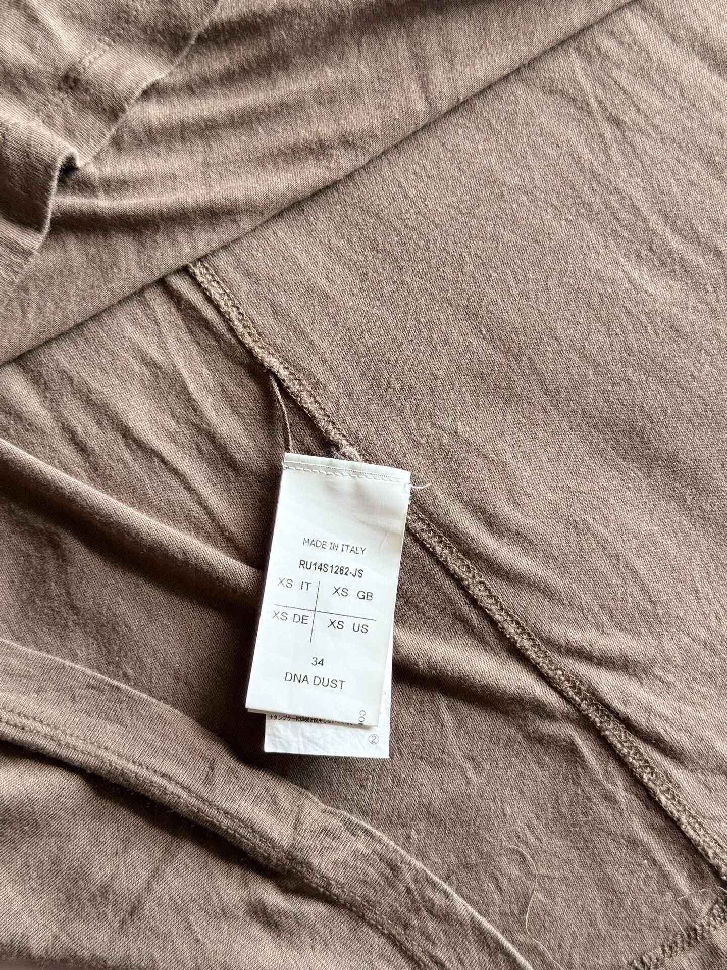 Rick Owens Rick Owens Men's Long Crewneck S/S T-Shirt Size US XS / EU 42 / 0 - 4 Thumbnail