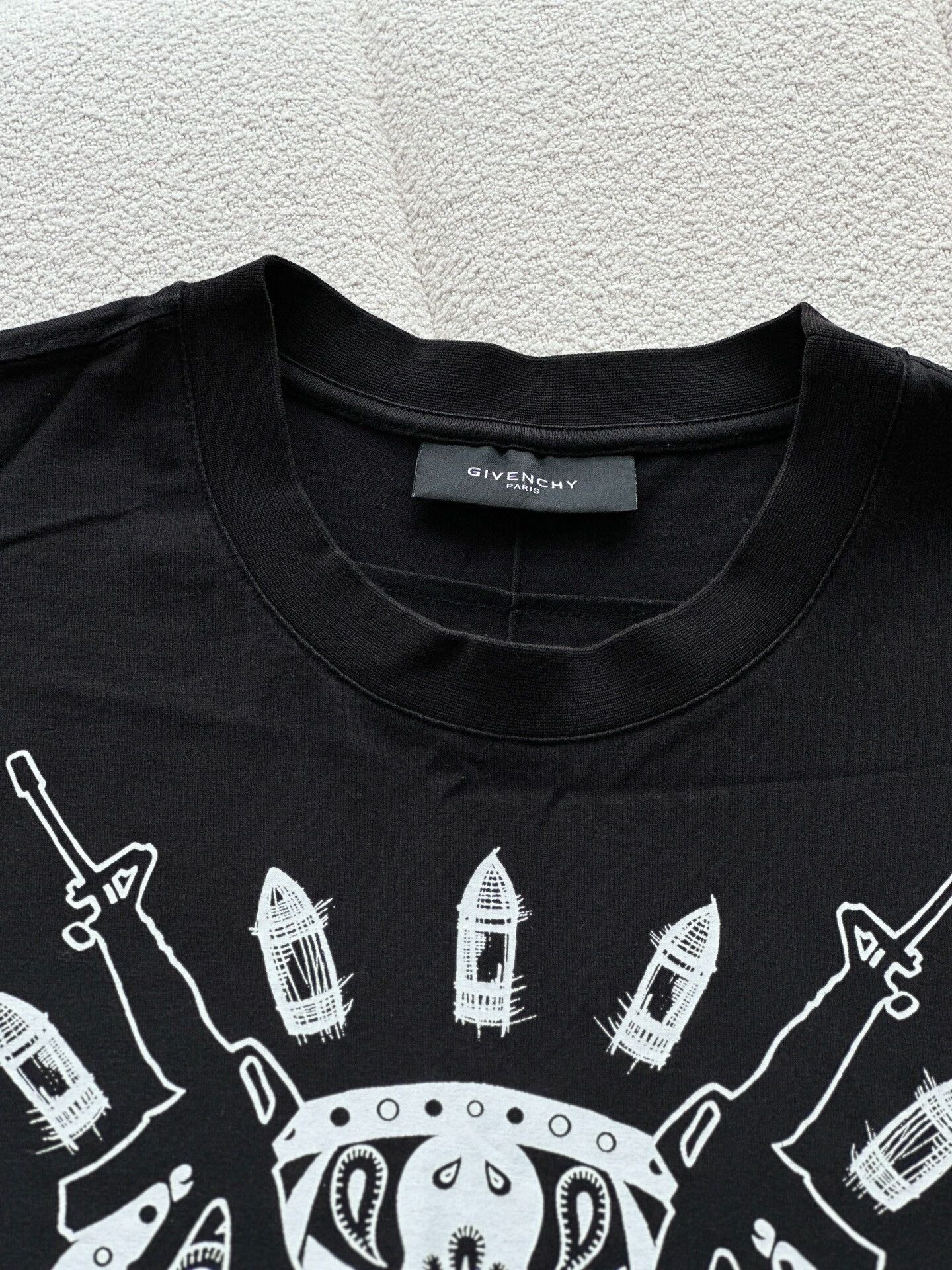 Givenchy Givenchy Black Skull Print T-shirt Size US S / EU 44-46 / 1 - 5 Thumbnail