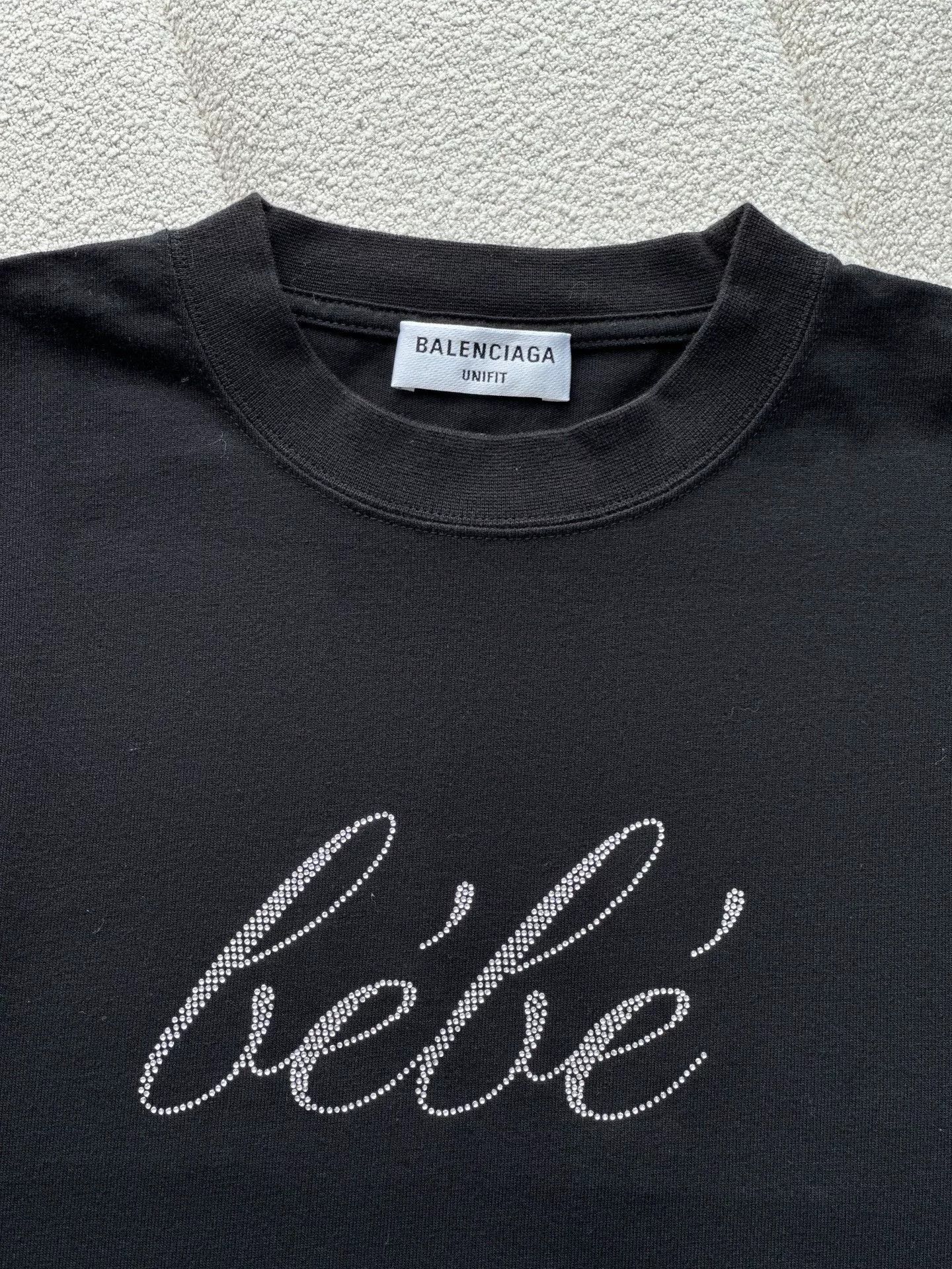 Balenciaga Balenciaga SS22 Bebe Sequin Short-Sleeve Tee Size XS / US 0-2 / IT 36-38 - 4 Thumbnail