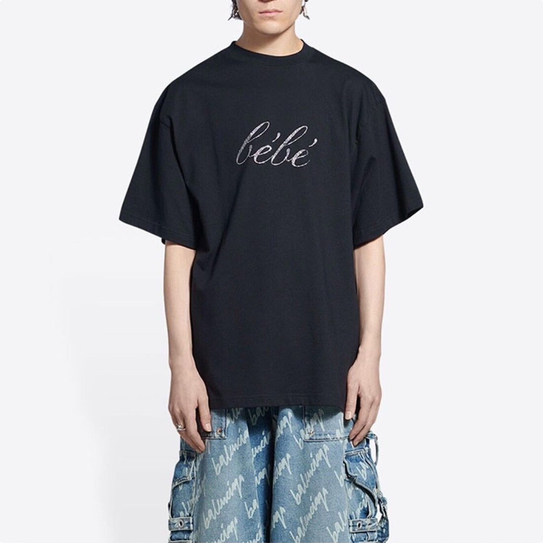 Balenciaga Balenciaga SS22 Bebe Sequin Short-Sleeve Tee Size XS / US 0-2 / IT 36-38 - 7 Thumbnail