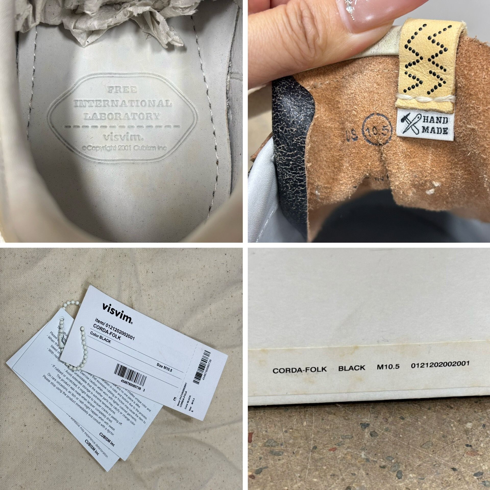 Visvim Visvim 21SS Corda-Folk Leather Sneakers Size US 10.5 / EU 43-44 - 9 Thumbnail
