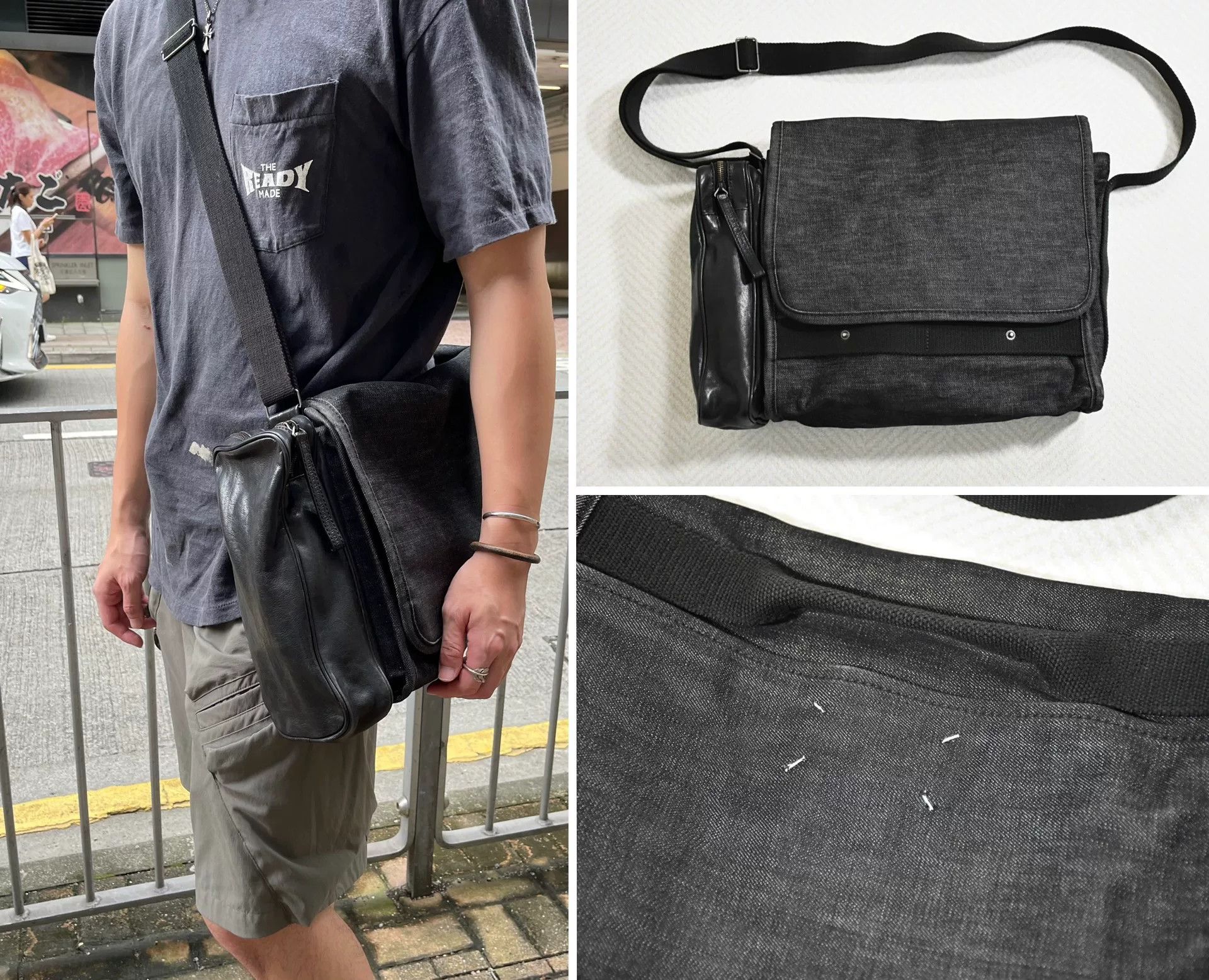 Maison Margiela Maison Margiela Deconstructed Patchwork Messenger Bag Size ONE SIZE - 2 Thumbnail