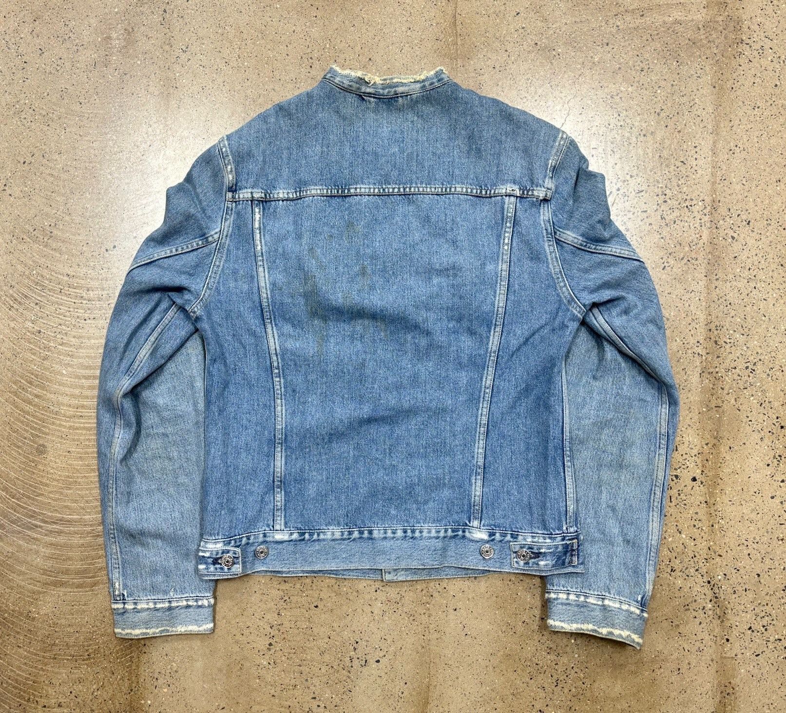 Acne Studios Acne Studios Collarless Denim Jacket Size US M / EU 48-50 / 2 - 2 Thumbnail