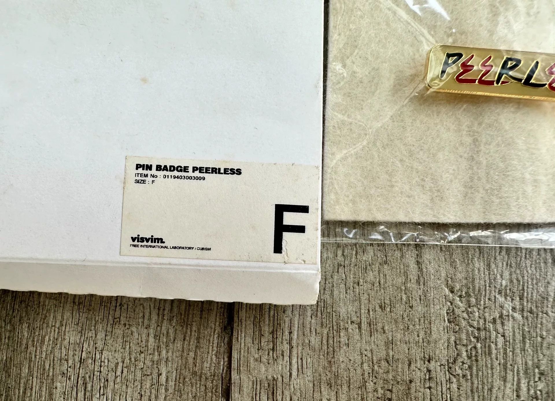 Visvim VISVIM 19AW PIN BADGE PEERLESS PARCO Limited Size ONE SIZE - 2 Thumbnail