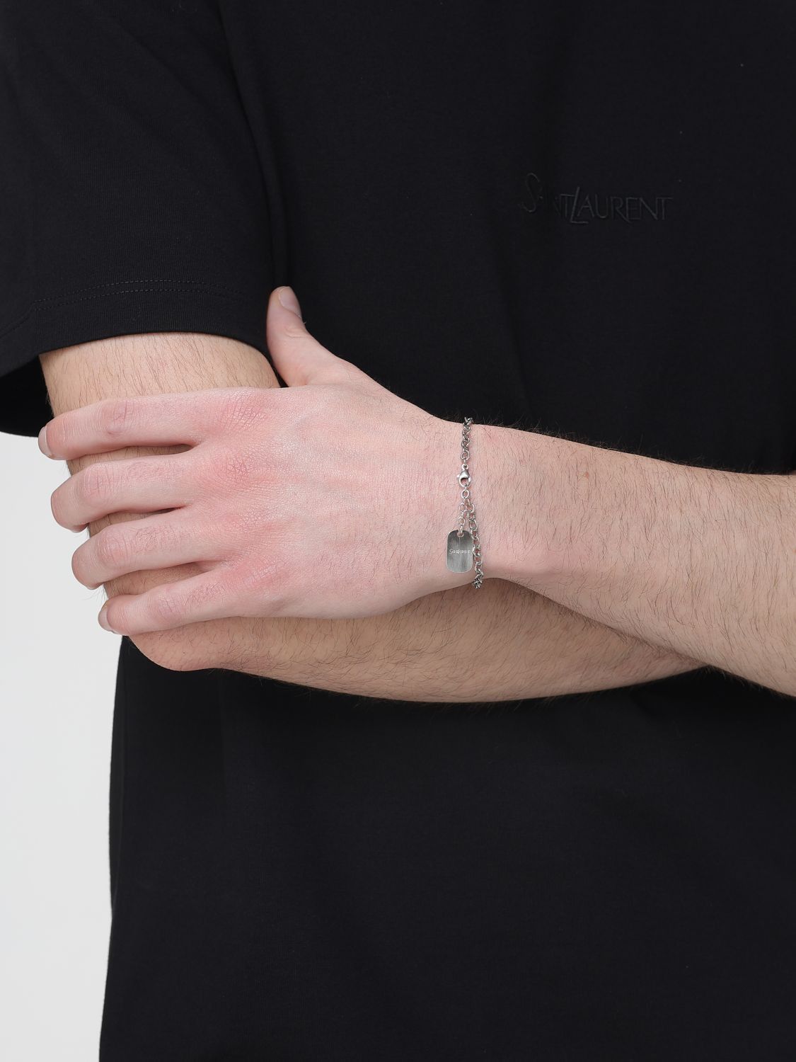 Saint Laurent Paris Saint Laurent Jewel Men Silver Size ONE SIZE - 2 Thumbnail