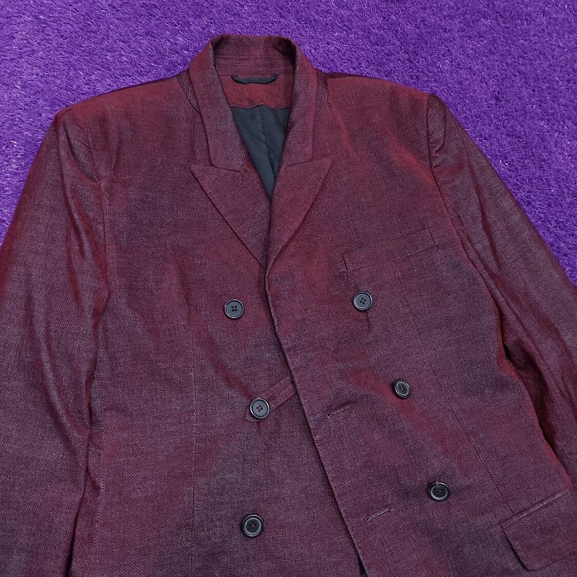 Ann Demeulemeester Ann Demeulemeester Bordeaux Coat Size US M / EU 48-50 / 2 - 2 Thumbnail