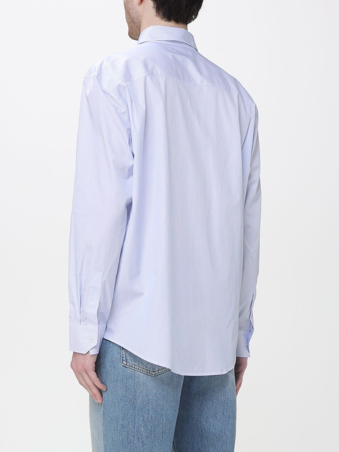 Saint Laurent Paris Saint Laurent Shirt Men Gnawed Blue Size US L / EU 52-54 / 3 - 3 Thumbnail