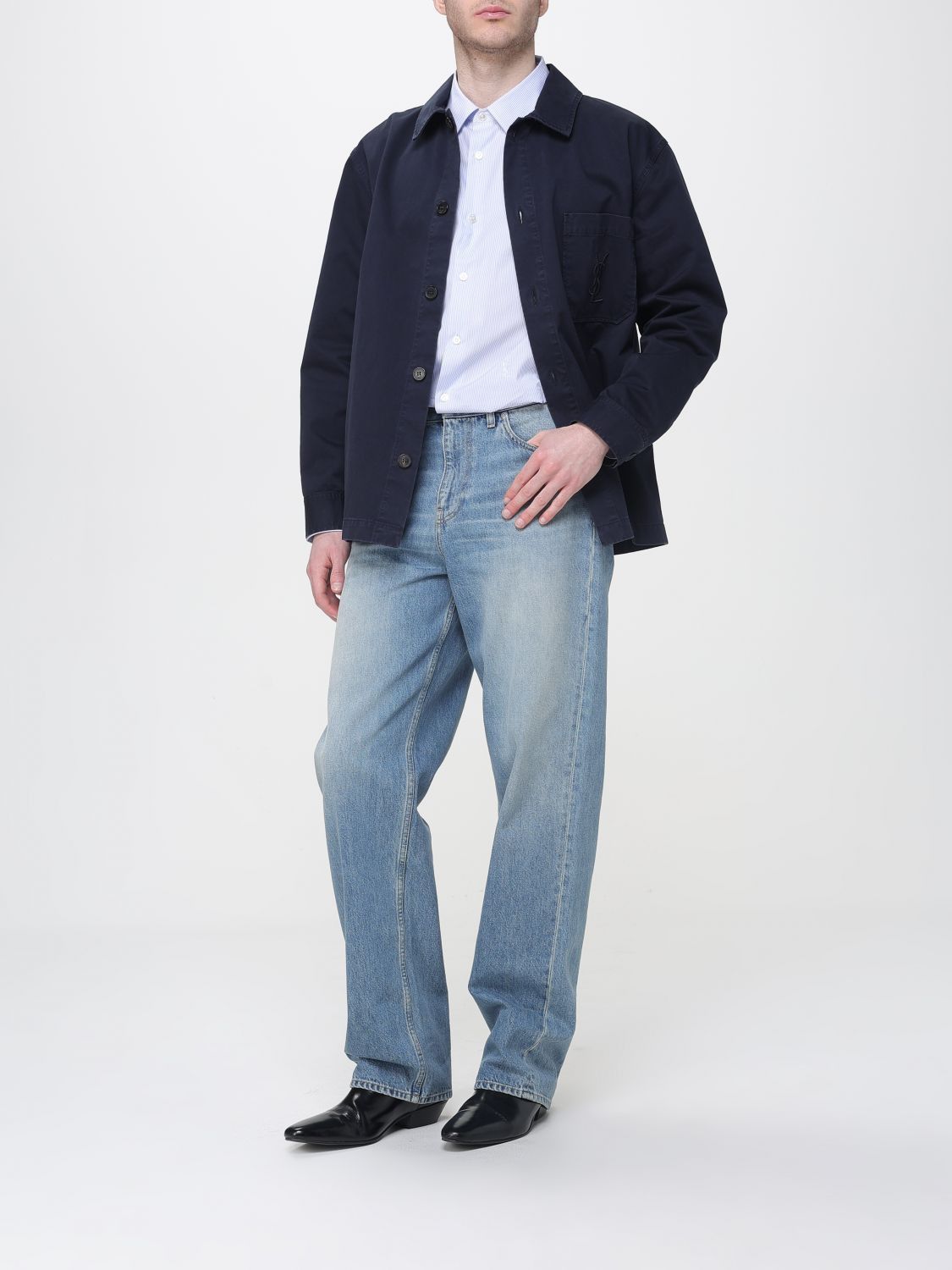 Saint Laurent Paris Saint Laurent Jacket Men Navy Size US M / EU 48-50 / 2 - 2 Thumbnail