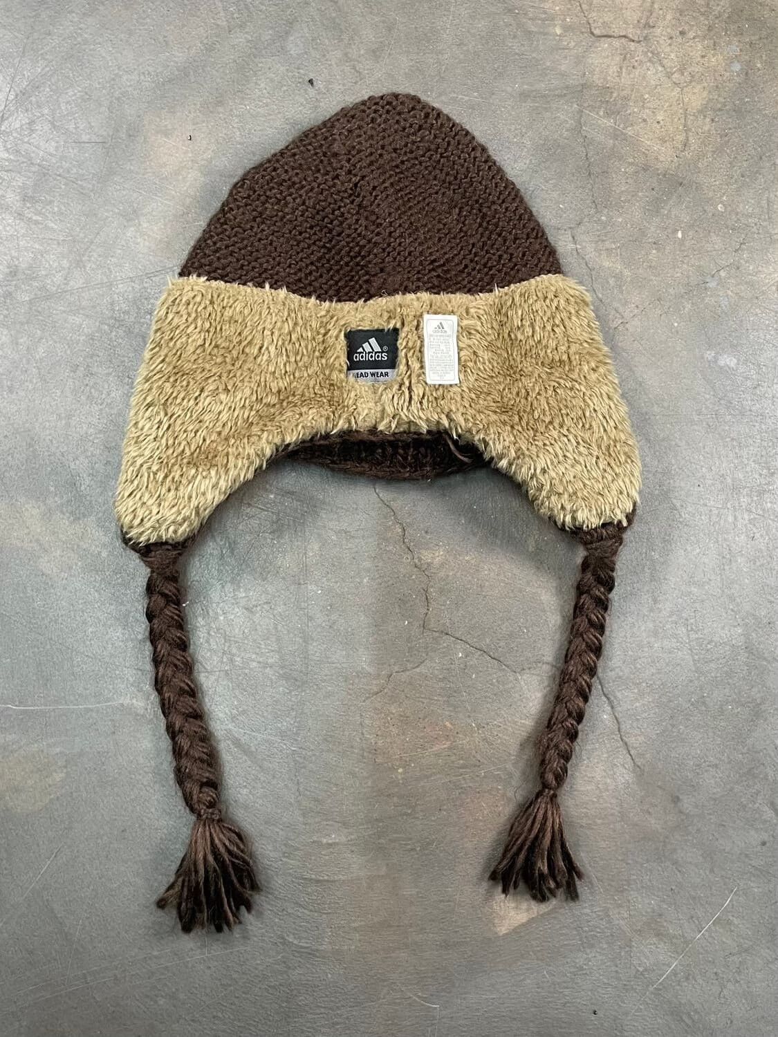 Adidas Adidas Vintage Knit Braid Beanie Size ONE SIZE - 2 Thumbnail