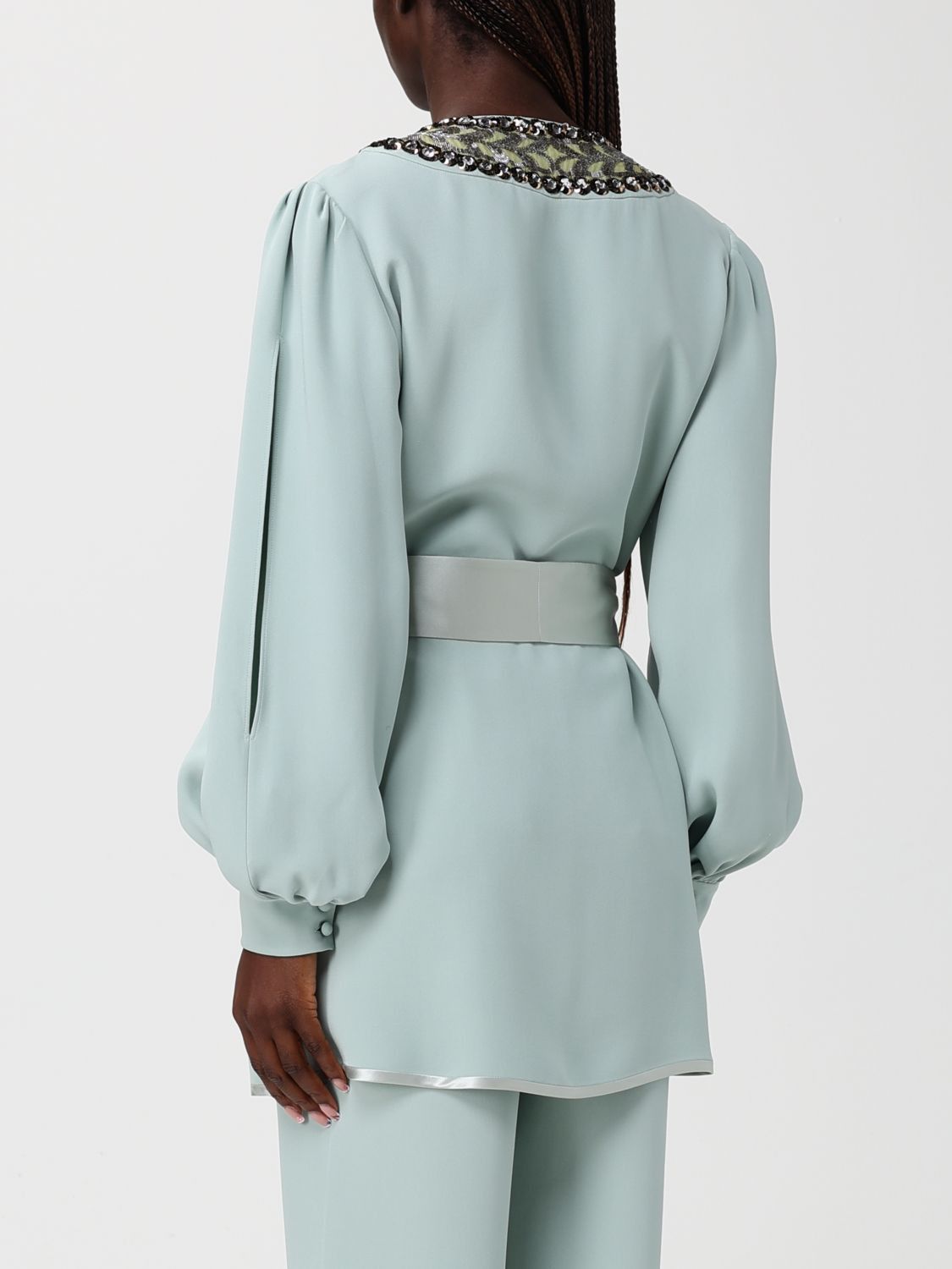 Valentino Valentino Jacket Woman Sage Size S / US 4 / IT 40 - 3 Thumbnail
