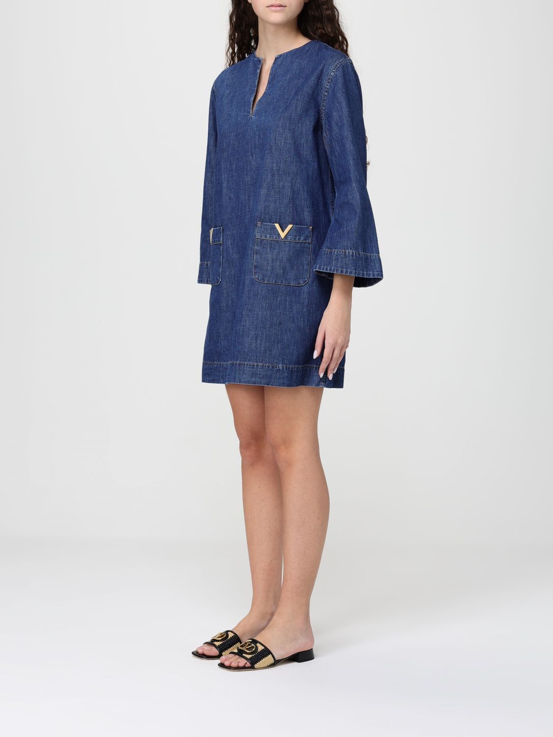 Valentino Valentino Dress Woman Blue Size XS / US 0-2 / IT 36-38 - 4 Thumbnail