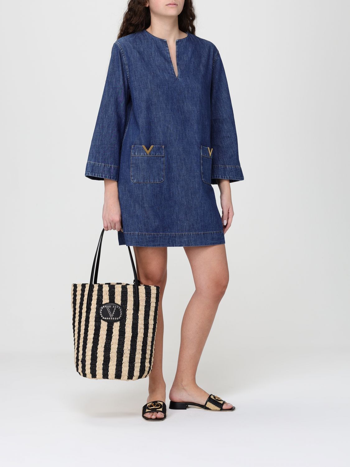 Valentino Valentino Dress Woman Blue Size M / US 6-8 / IT 42-44 - 2 Thumbnail
