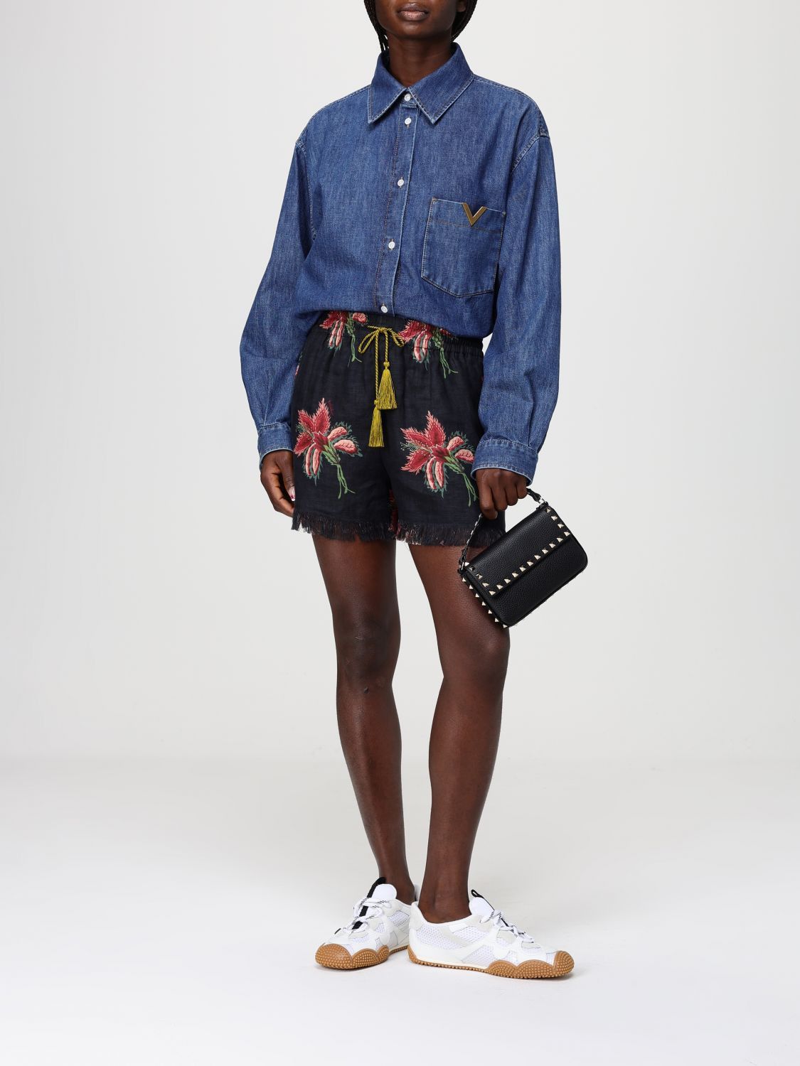 Valentino Valentino Shirt Woman Blue Size XS / US 0-2 / IT 36-38 - 2 Thumbnail