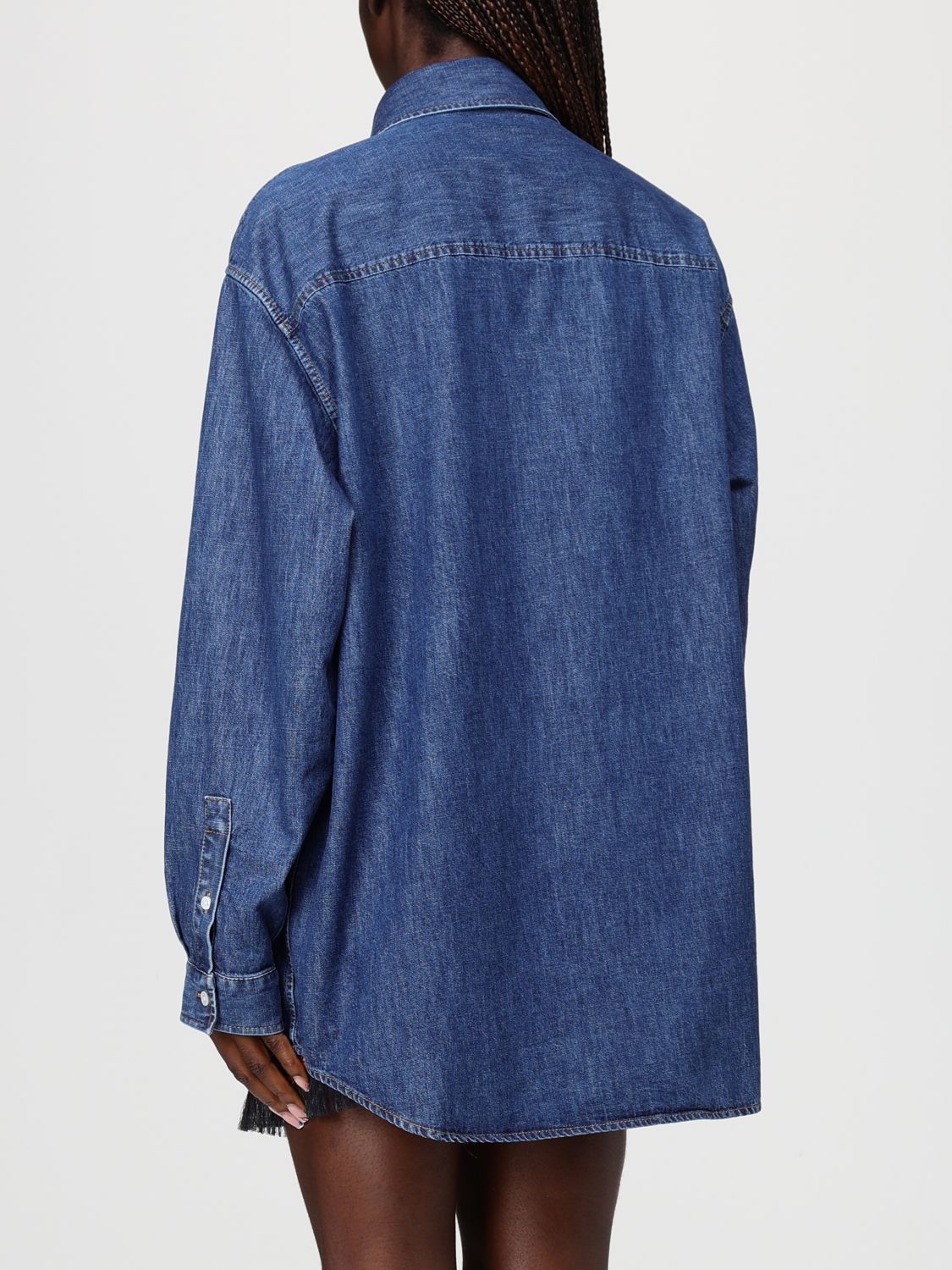 Valentino Valentino Shirt Woman Blue Size M / US 6-8 / IT 42-44 - 3 Thumbnail