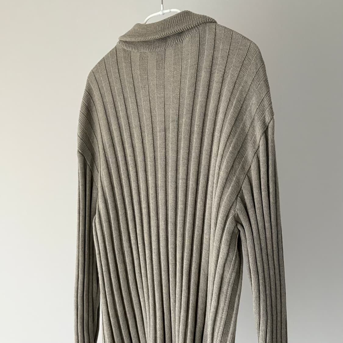 Armani Armani Vintage Gray Knit Coat Size US S / EU 44-46 / 1 - 6 Thumbnail